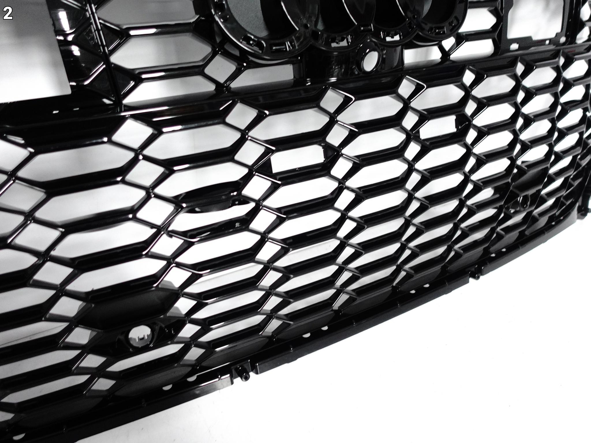 AUDI RS6 4K0 RS7 4K8 C8 19- GRILL ATRAPA KRATKA W ZDERZAK PRZÓD BLACK NIGHT AUDI RS6 4K0 RS7 4K8 C8 19- GRILL ATRAPA KRATKA W ZDERZAK PRZÓD BLACK NIGHT - obrazek 3