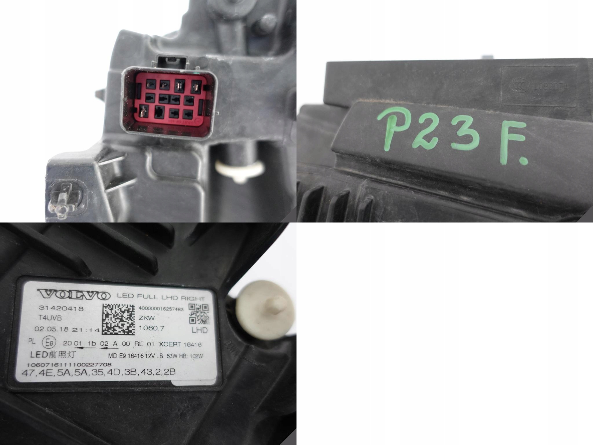 VOLVO XC60 II 2 17- LAMPA FULL LED SYSTEM PRAWA EU VOLVO XC60 II 2 17- LAMPA FULL LED SYSTEM PRAWA EU - obrazek 12