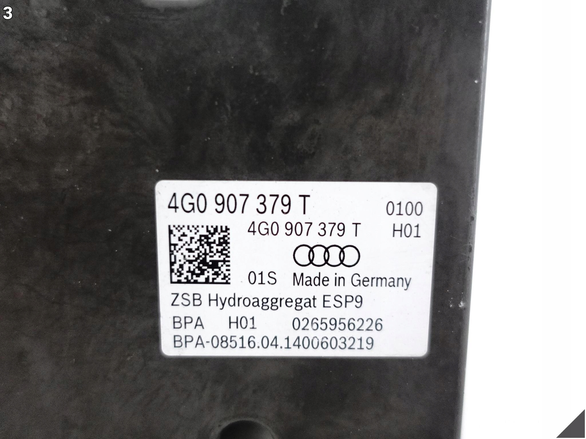 AUDI RS7 4G8 RS6 4G0 C7 LIFT 15-18 POMPA ABS ESP STEROWNIK DEMONTAŻ 340 KM AUDI RS7 4G8 RS6 4G0 C7 LIFT 15-18 POMPA ABS ESP STEROWNIK DEMONTAŻ 340 KM - obrazek 4