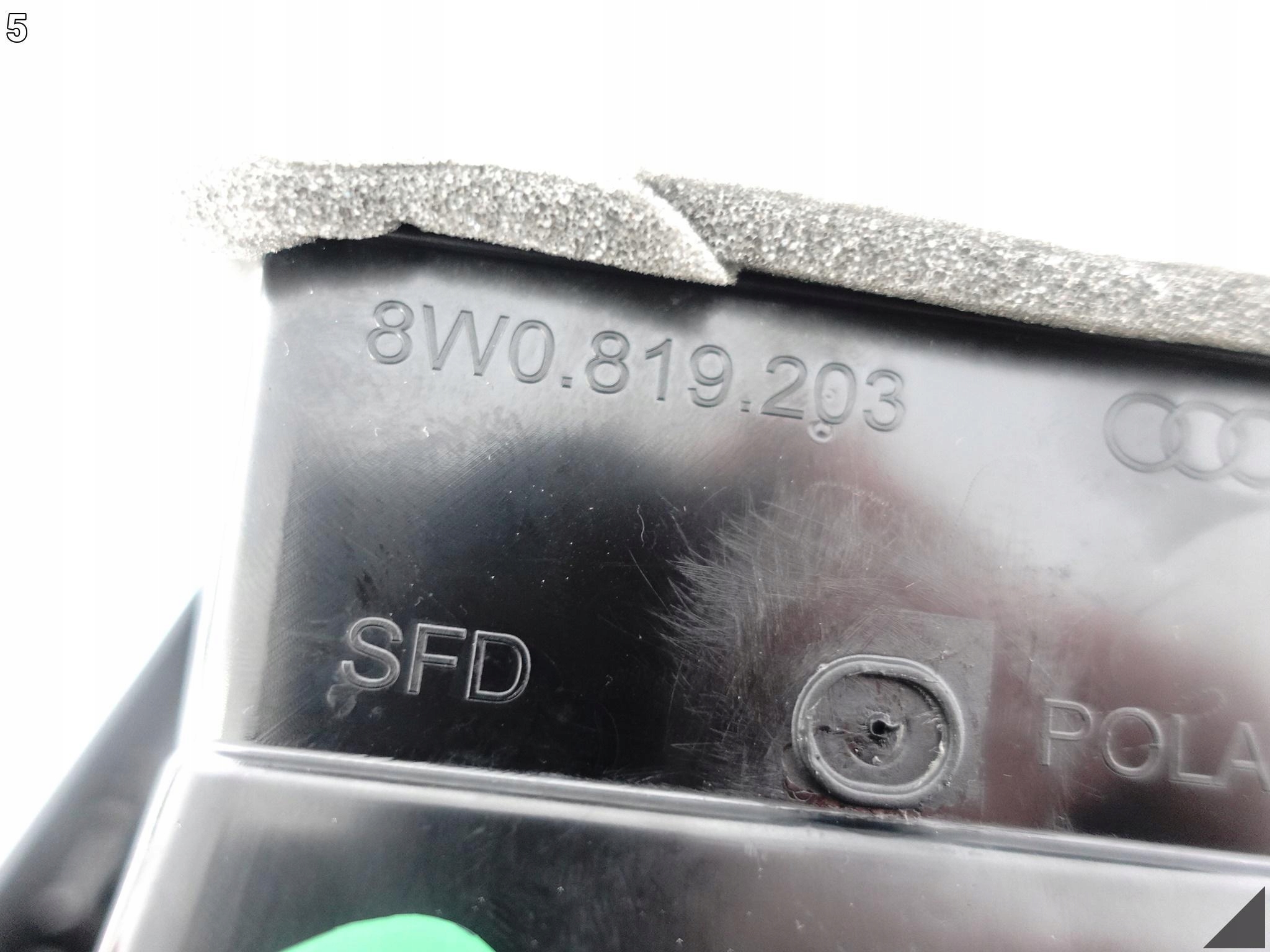 AUDI A5 S5 F5 8W6 A4 S4 8W0 B9 15- TYLNA OSŁONA KONSOLI NAWIEWY GNIAZDO 12V AUDI A5 S5 F5 8W6 A4 S4 8W0 B9 15- TYLNA OSŁONA KONSOLI NAWIEWY GNIAZDO 12V - obrazek 6
