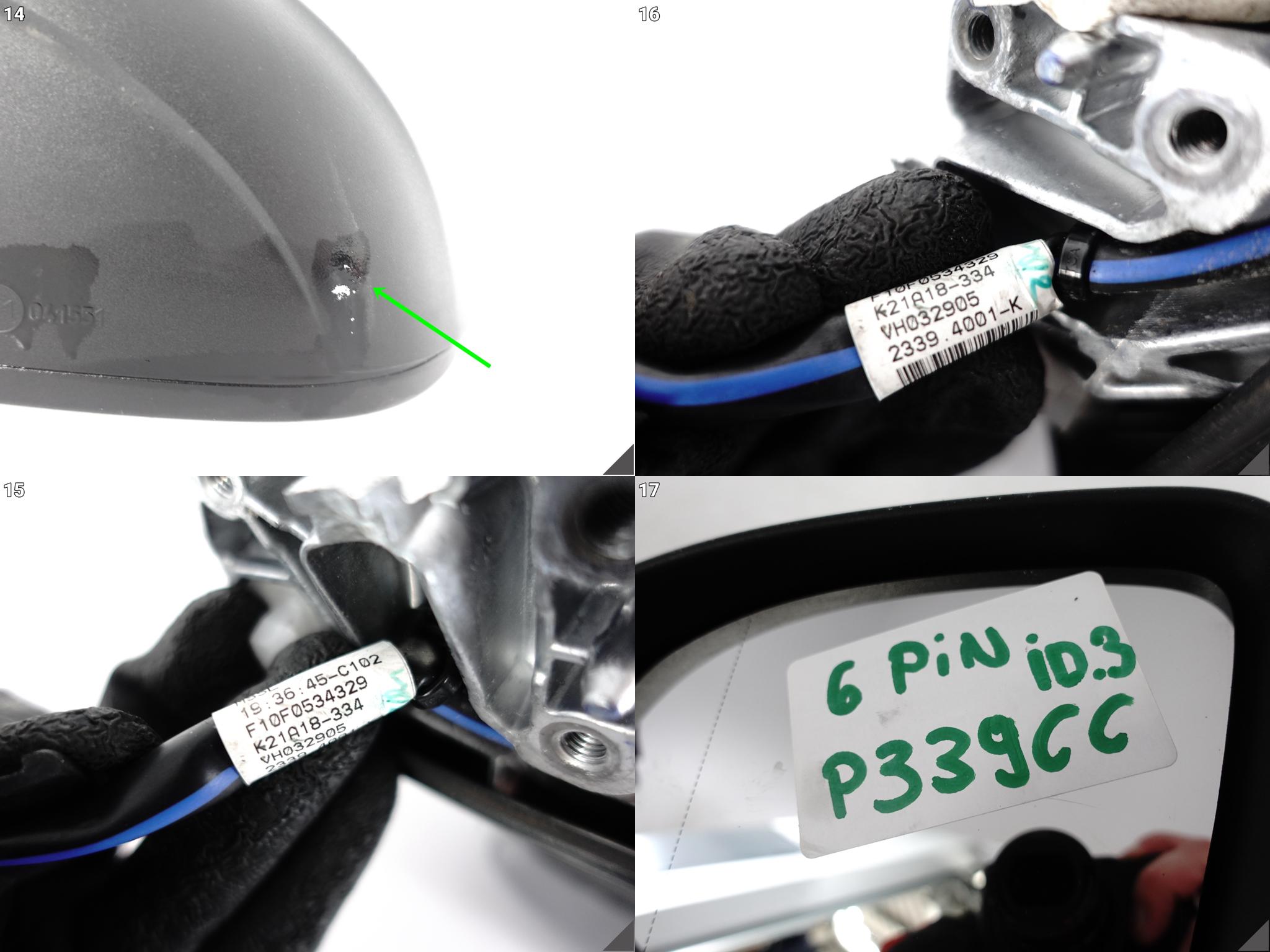 VW ID.3 ID3 10B 19- LIFT LUSTERKO ZEWNĘTRZNE LEWE EUROPA 6 PIN A7C VW ID.3 ID3 10B 19- LIFT LUSTERKO ZEWNĘTRZNE LEWE EUROPA 6 PIN A7C - obrazek 12