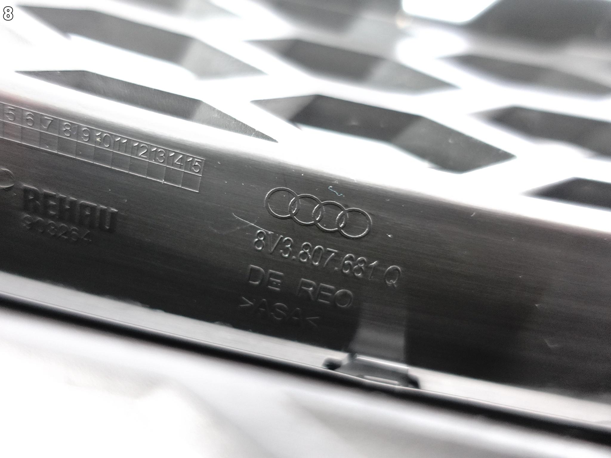 AUDI A3 S3 8V3 12-16 SPORTBACK GRILL ATRAPA KRATKA LEWA W ZDERZAK PRZÓD AUDI A3 S3 8V3 12-16 SPORTBACK GRILL ATRAPA KRATKA LEWA W ZDERZAK PRZÓD - obrazek 9