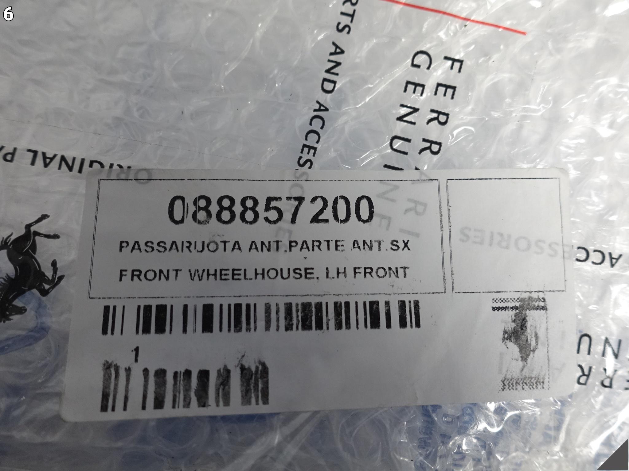 FERRARI PORTOFINO F164 17-23 NADKOLE OSŁONA WNĘKI KOŁA LEWE PRZÓD FERRARI PORTOFINO F164 17-23 NADKOLE OSŁONA WNĘKI KOŁA LEWE PRZÓD - obrazek 7
