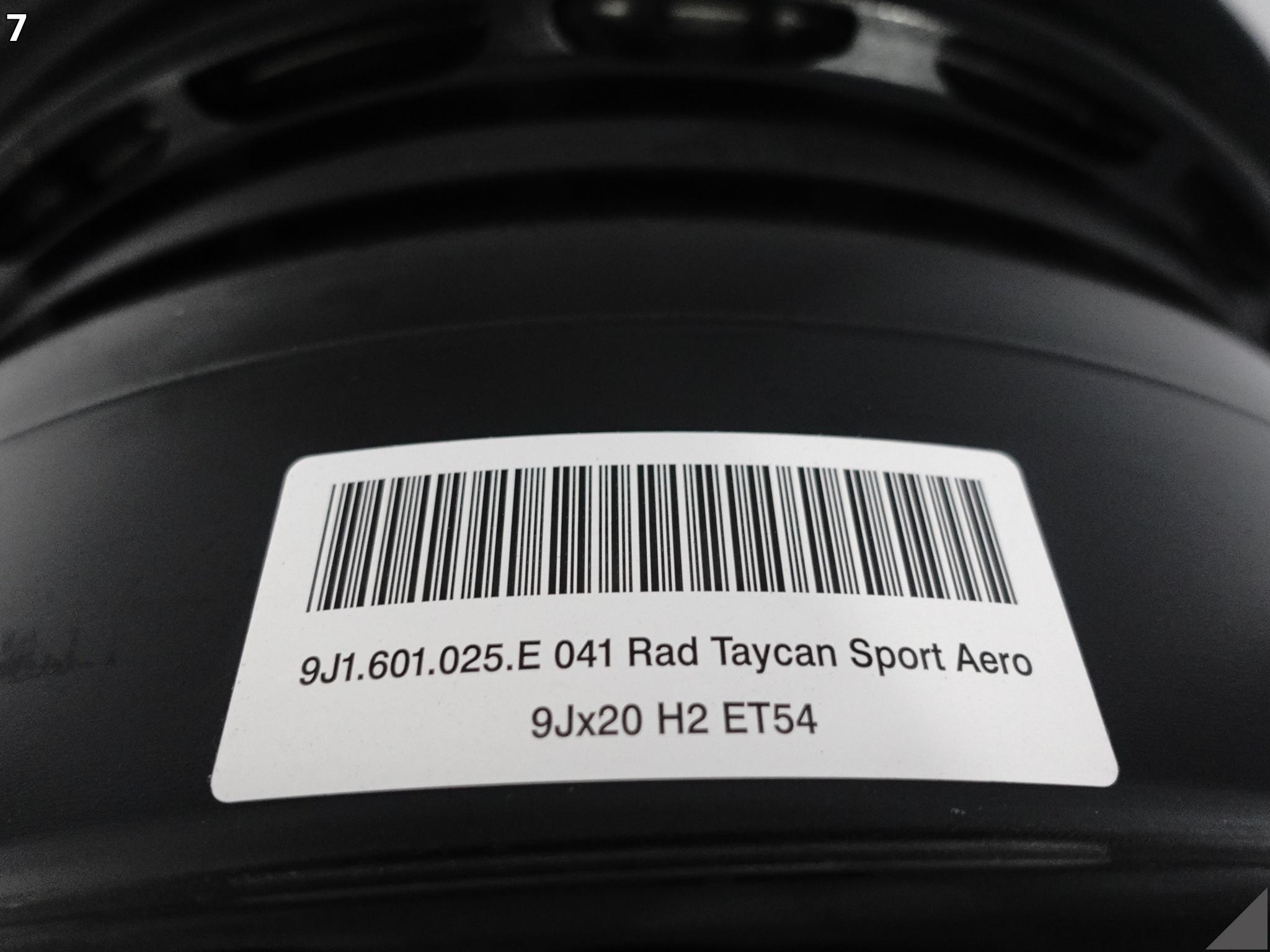 PORSCHE TAYCAN 9J1 SPORT AERO FELGA ALUFELGA 9Jx20 ET54 5×130 041 PORSCHE TAYCAN 9J1 SPORT AERO FELGA ALUFELGA 9Jx20 ET54 5x130 041 - obrazek 8