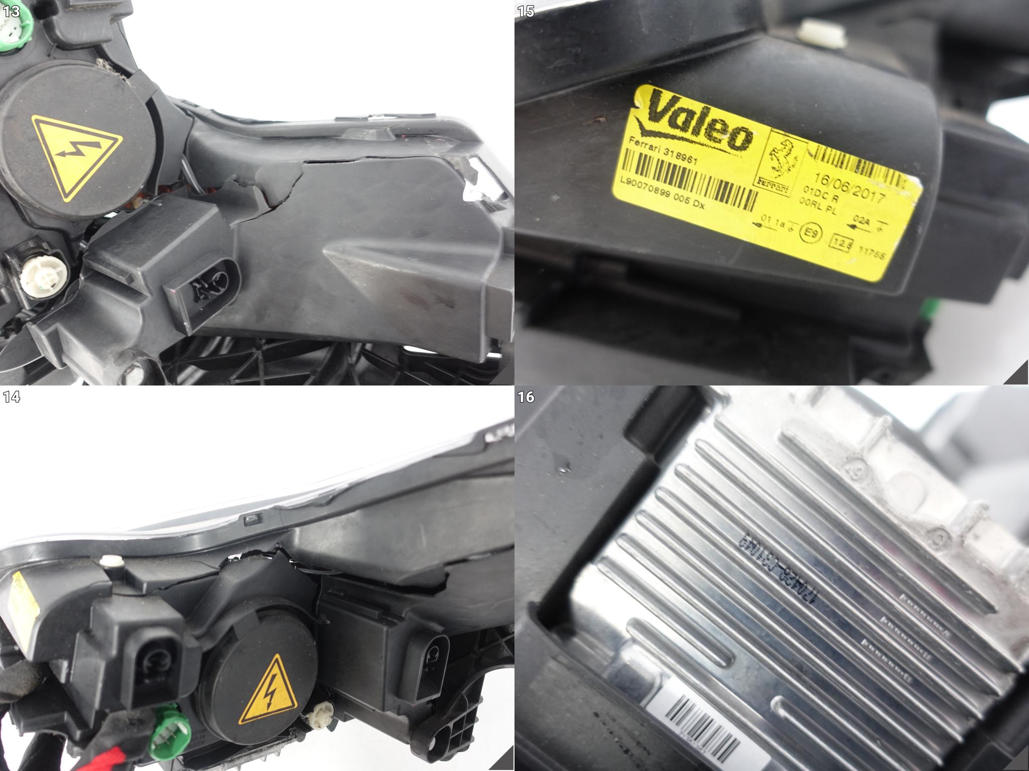 FERRARI 488 GTB SPIDER F142 LAMPA XENON + LED PRAWA PRZÓD EUROPA USZKODZONA FERRARI 488 GTB SPIDER F142 LAMPA XENON + LED PRAWA PRZÓD EUROPA USZKODZONA - obrazek 11