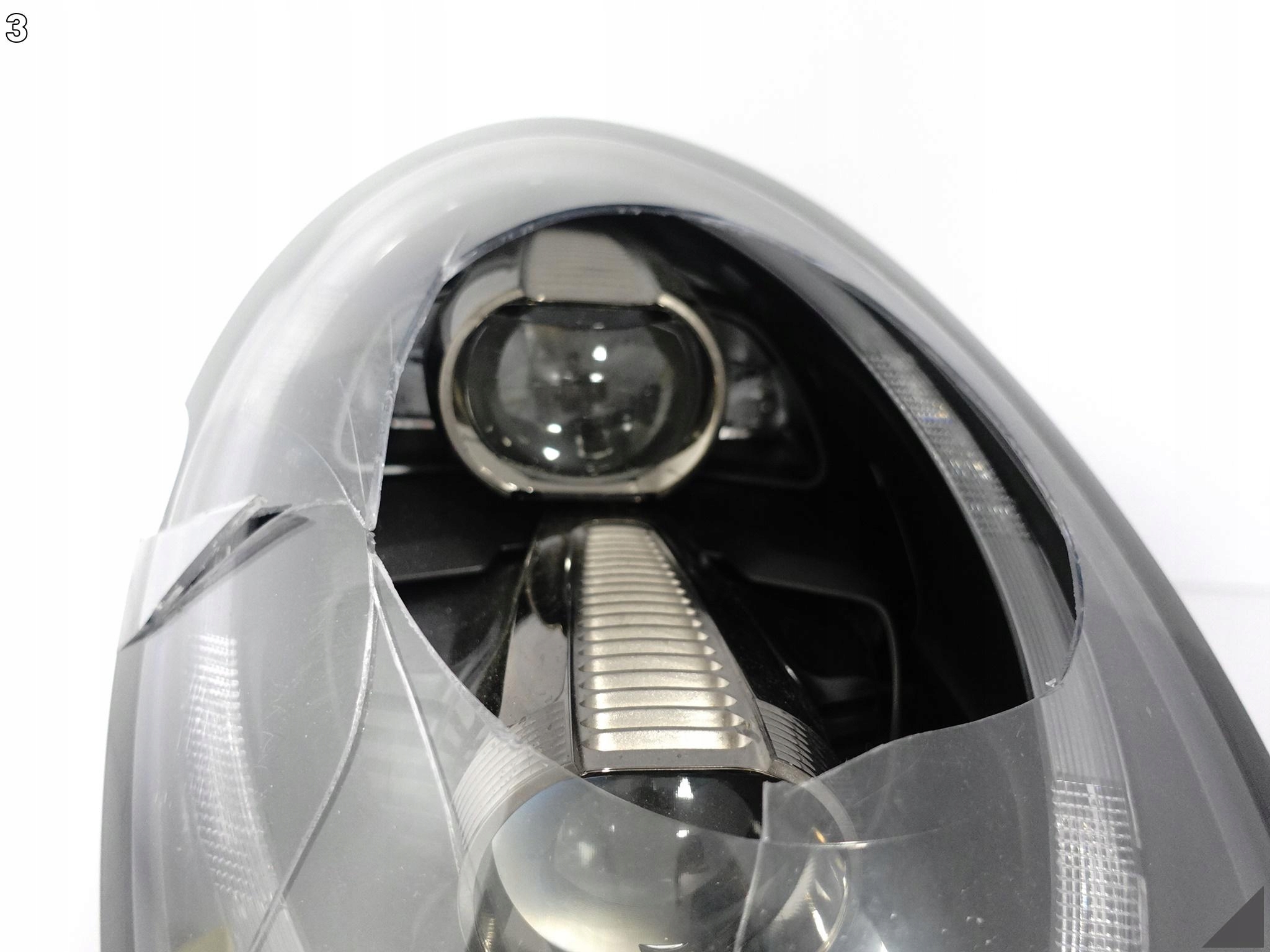 PORSCHE 991 LIFT MK2 LAMPA FULL LED PRAWA PRZÓD EUROPA BLACK/CZARNA USZKO. PORSCHE 991 LIFT MK2 LAMPA FULL LED PRAWA PRZÓD EUROPA BLACK/CZARNA USZKO. - obrazek 4