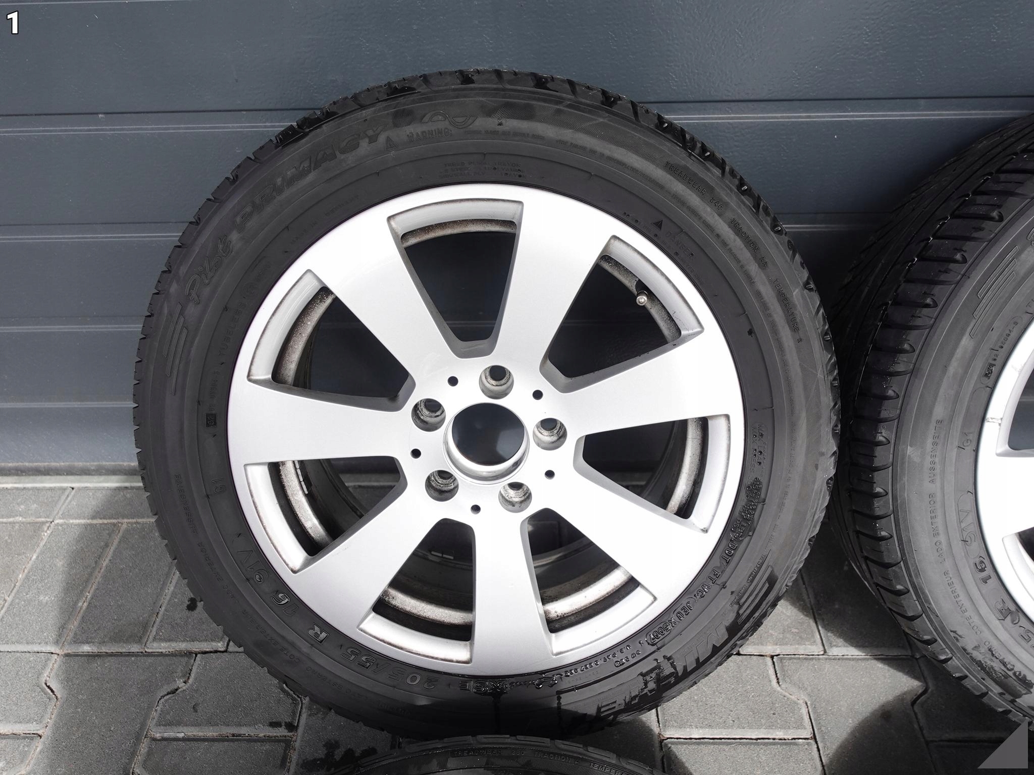 MB C-KLASA W204 7JX16 ET43 MICHELIN+DUNLOP 205/55 FELGI+OPONY LATO 3,5MM MB C-KLASA W204 7JX16 ET43 MICHELIN+DUNLOP 205/55 FELGI+OPONY LATO 3,5MM - obrazek 2