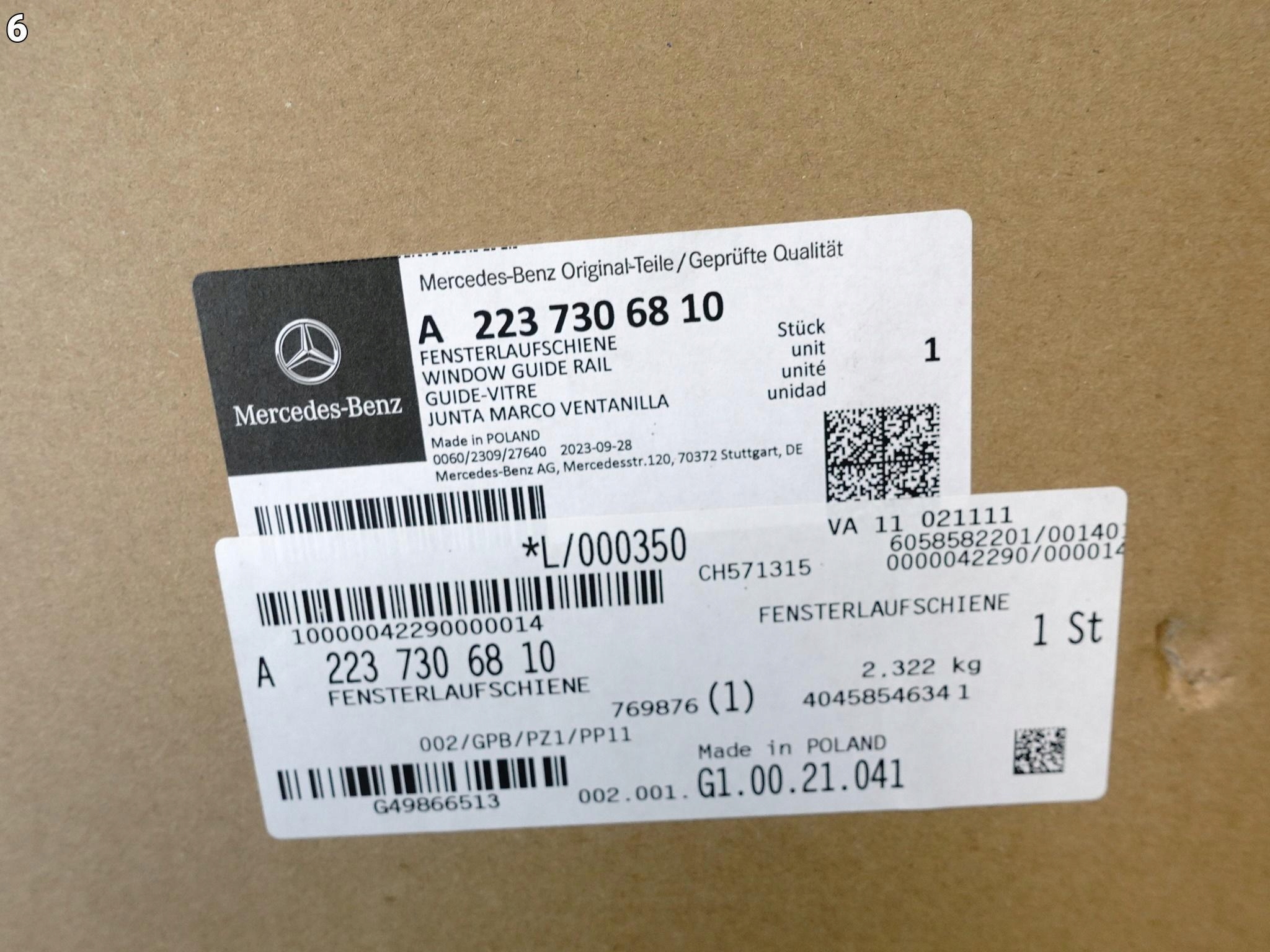 MERCEDES S-KLASA W223 20- USZCZELKA DRZWI PRAWYCH TYŁ + SZYBA CIEMNA MERCEDES S-KLASA W223 20- USZCZELKA DRZWI PRAWYCH TYŁ + SZYBA CIEMNA - obrazek 7