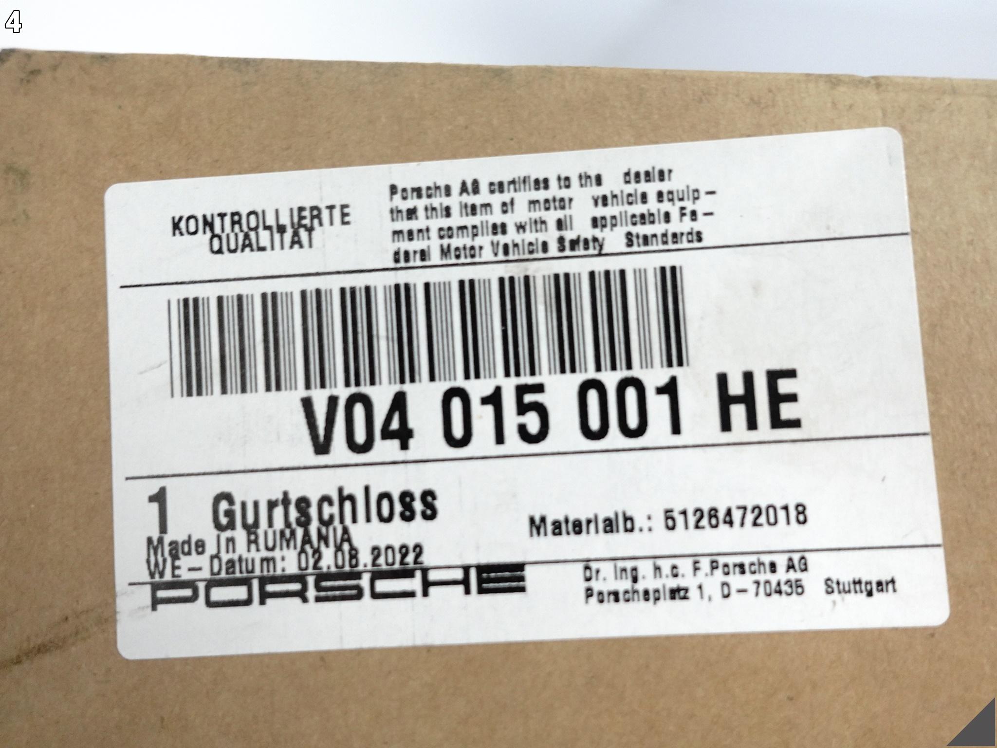 PORSCHE TAYCAN 9J1 19- ZAMEK ZACZEP UCHWYT PASA BEZPIECZEŃSTWA PRZÓD L = R PORSCHE TAYCAN 9J1 19- ZAMEK ZACZEP UCHWYT PASA BEZPIECZEŃSTWA PRZÓD L = R - obrazek 5