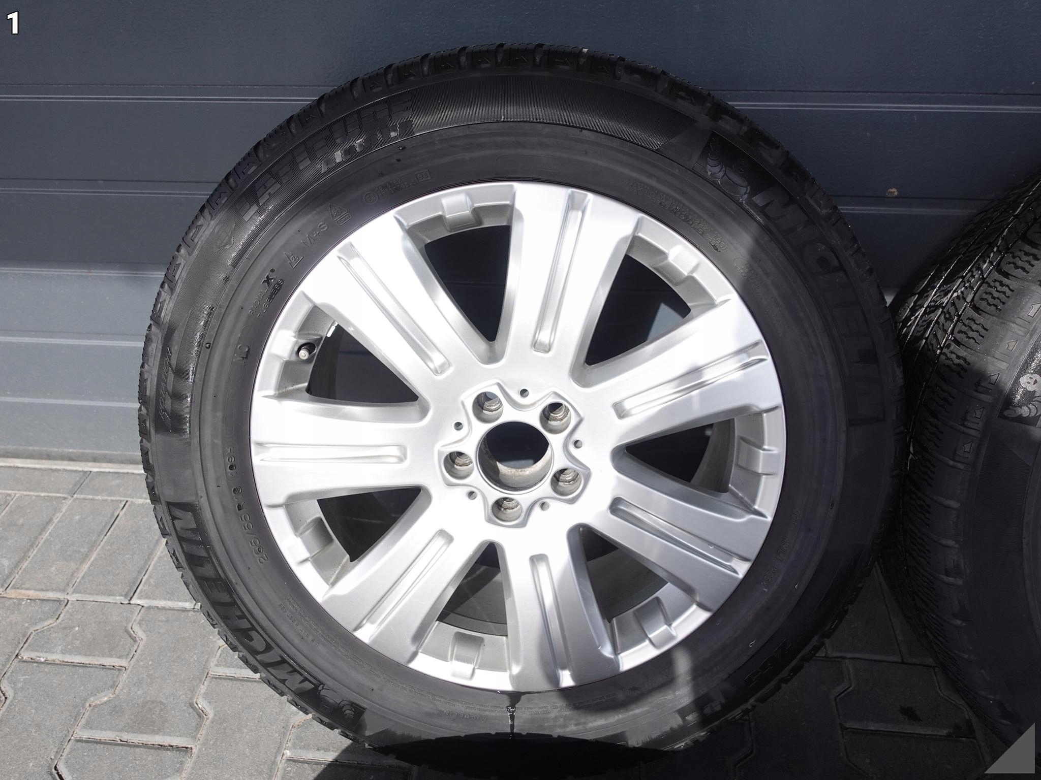 MERCEDES GL X164 ML W164 8,5JX19 ET56 MICHELIN 265/55 FELGI+OPONY 5MM ZIMA MERCEDES GL X164 ML W164 8,5JX19 ET56 MICHELIN 265/55 FELGI+OPONY 5MM ZIMA - obrazek 2