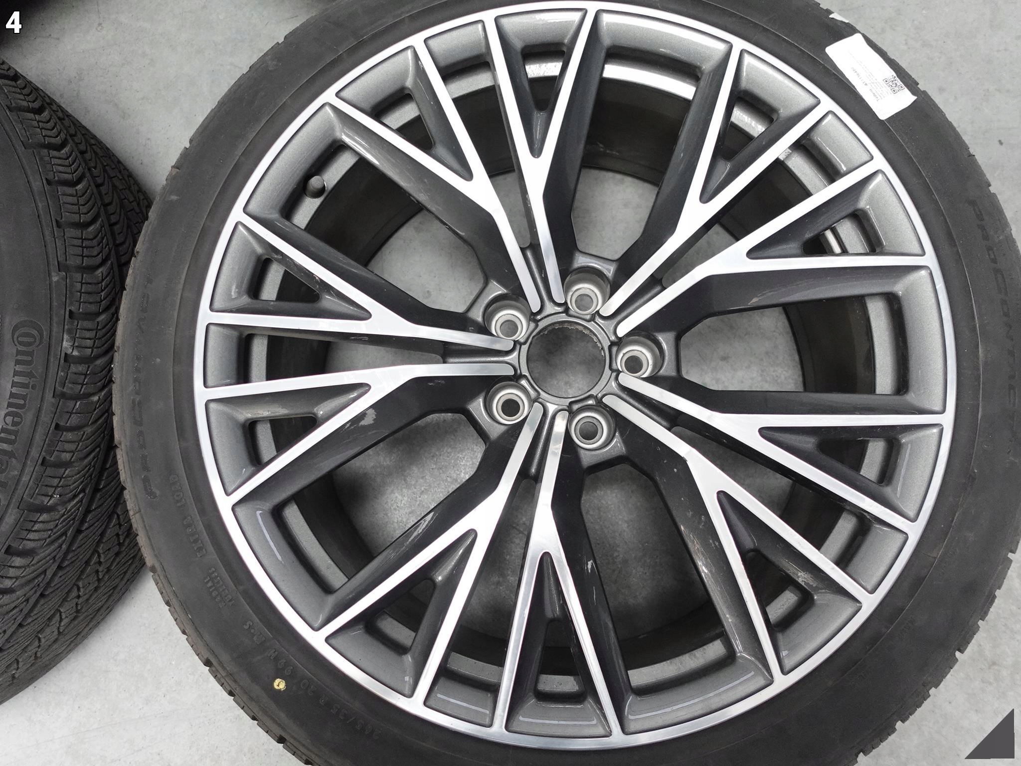 AUDI A7 S7 4G8 9JX20 ET37 CONTINENTAL 265/35 KOMPLET FELGI+OPONY ZIMA 8MM AUDI A7 S7 4G8 9JX20 ET37 CONTINENTAL 265/35 KOMPLET FELGI+OPONY ZIMA 8MM - obrazek 5
