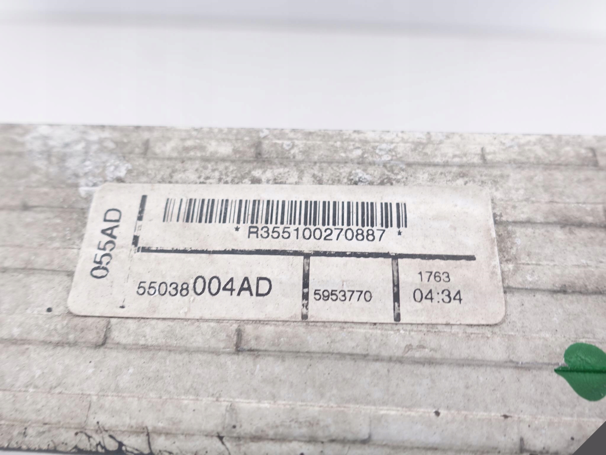 JEEP GRAND CHEROKEE IV WK2 INTERCOOLER 55038004AD JEEP GRAND CHEROKEE IV WK2 INTERCOOLER 55038004AD - obrazek 8