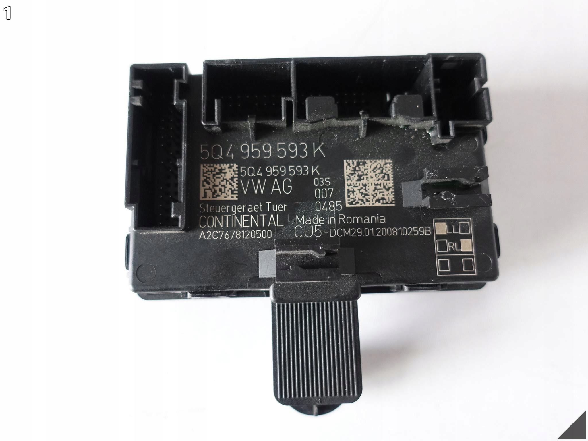 SKODA OCTAVIA 5E AUDI A1 VW GOLF SEAT MODUŁ STEROWNIK DRZWI 5Q4959593K SKODA OCTAVIA 5E AUDI A1 VW GOLF SEAT MODUŁ STEROWNIK DRZWI 5Q4959593K - obrazek 2