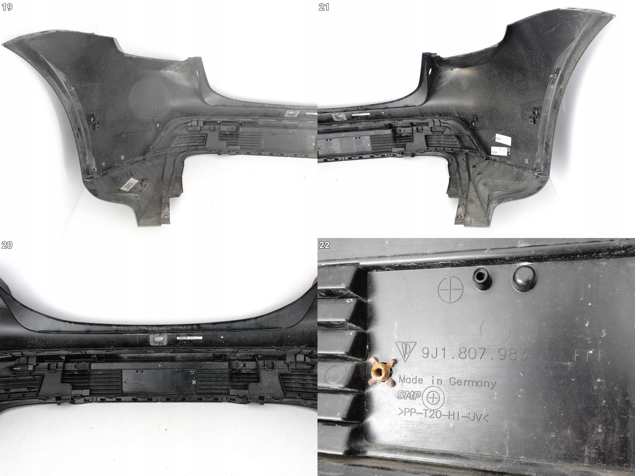 PORSCHE TAYCAN 9J1 19-24 ZDERZAK SPOILER DYFUZOR TYŁ *6xPDC* PORSCHE TAYCAN 9J1 19-24 ZDERZAK SPOILER DYFUZOR TYŁ *6xPDC* - obrazek 11