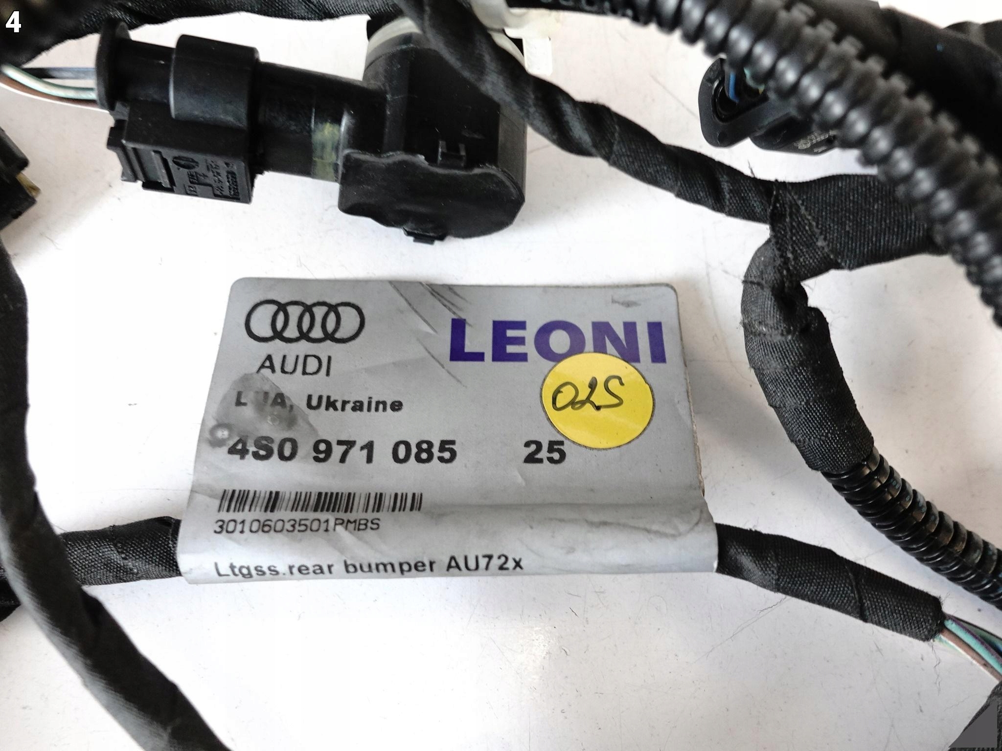 AUDI R8 4S0 II 15-19 WIĄZKA INSTALACJA + 4 CZUJNIKI PARKOWANIA PDC TYŁ AUDI R8 4S0 II 15-19 WIĄZKA INSTALACJA + 4 CZUJNIKI PARKOWANIA PDC TYŁ - obrazek 5