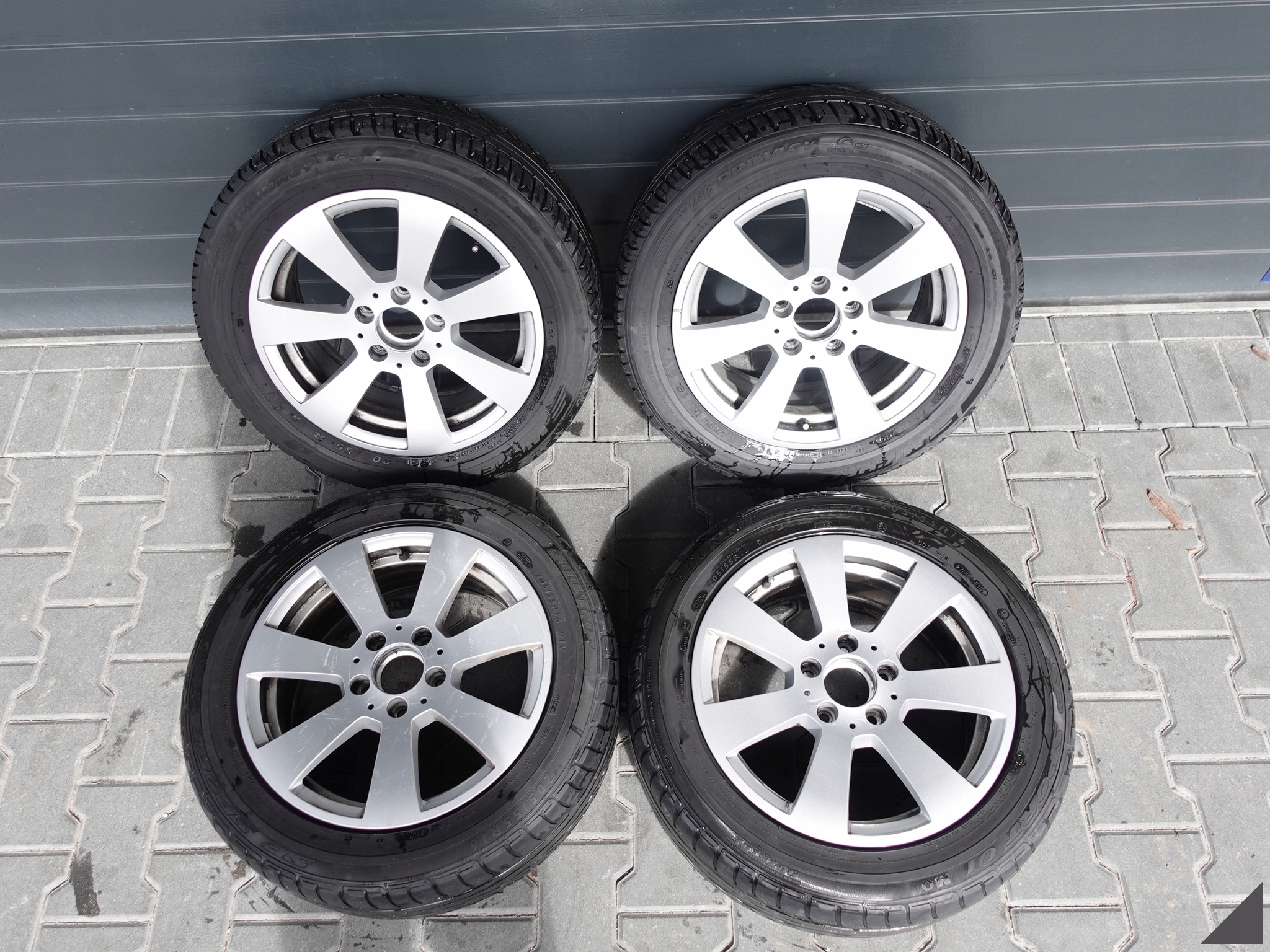 MB C-KLASA W204 7JX16 ET43 MICHELIN+DUNLOP 205/55 FELGI+OPONY LATO 3,5MM MB C-KLASA W204 7JX16 ET43 MICHELIN+DUNLOP 205/55 FELGI+OPONY LATO 3,5MM