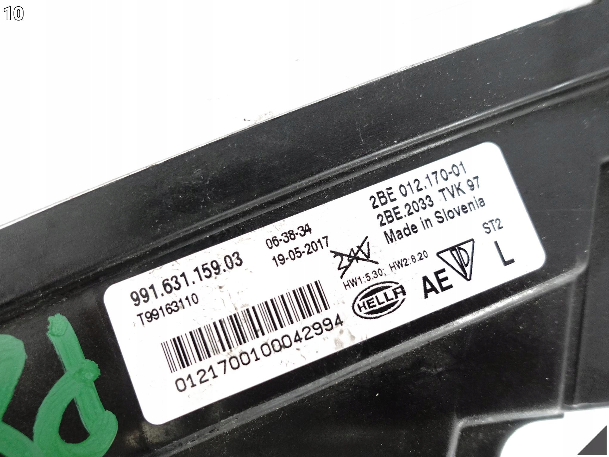 PORSCHE 911 991 LIFT MK2 16-19 LED ŚWIATŁO DRL LAMPA HALOGEN LEWY PRZÓD PORSCHE 911 991 LIFT MK2 16-19 LED ŚWIATŁO DRL LAMPA HALOGEN LEWY PRZÓD - obrazek 11