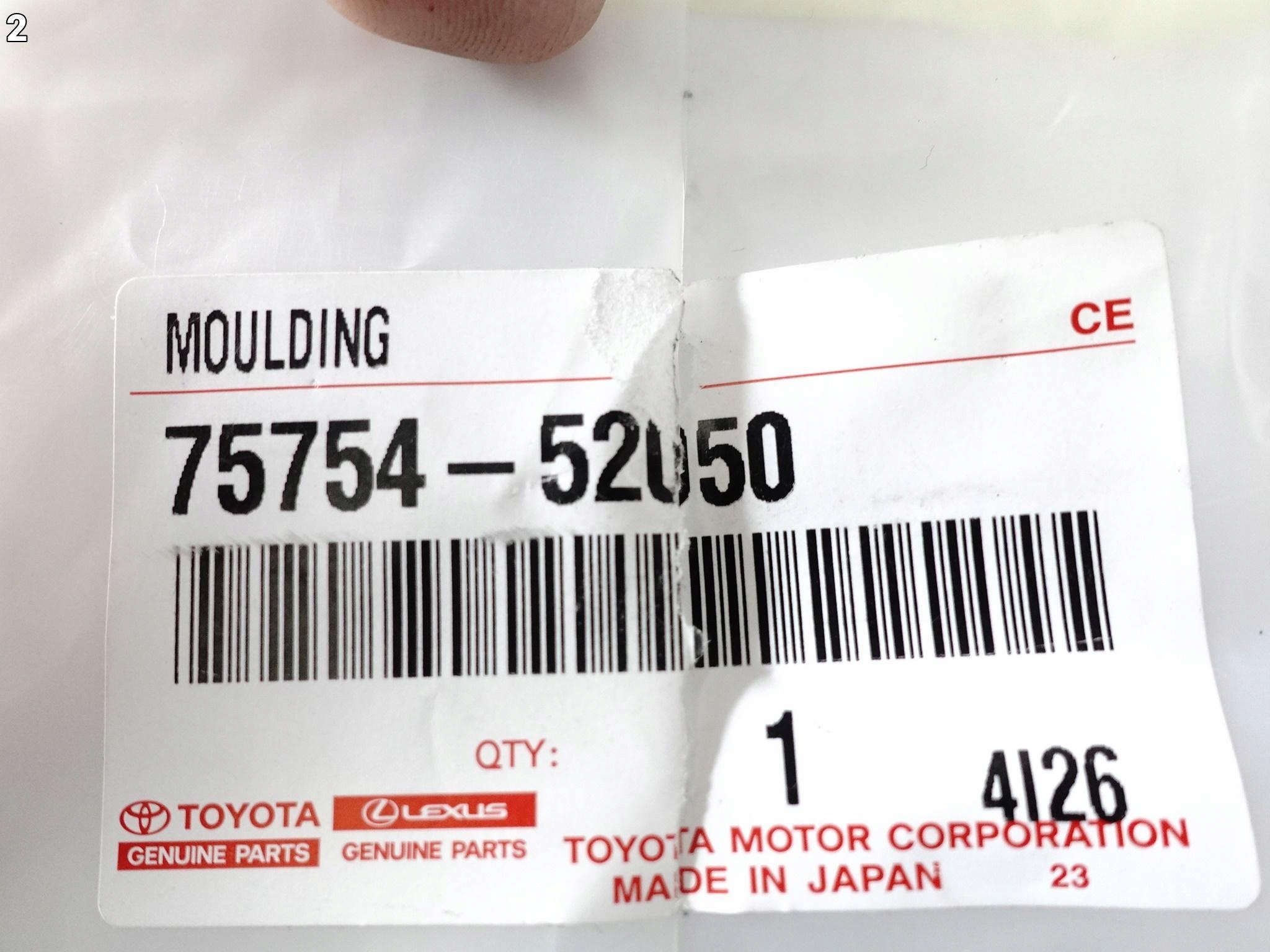 LEXUS LBX 23- GÓRNA LISTWA WYKOŃCZENIOWA NA DRZWI LEWA PRZÓD CHROM LEXUS LBX 23- GÓRNA LISTWA WYKOŃCZENIOWA NA DRZWI LEWA PRZÓD CHROM - obrazek 3