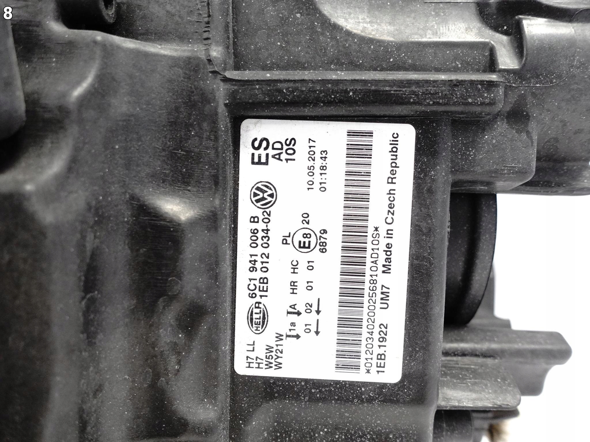 VW POLO V 5 6C1 LIFT 14-17 ZWYKŁA H7 LAMPA PRAWA EU VW POLO V 5 6C1 LIFT 14-17 ZWYKŁA H7 LAMPA PRAWA EU - obrazek 9