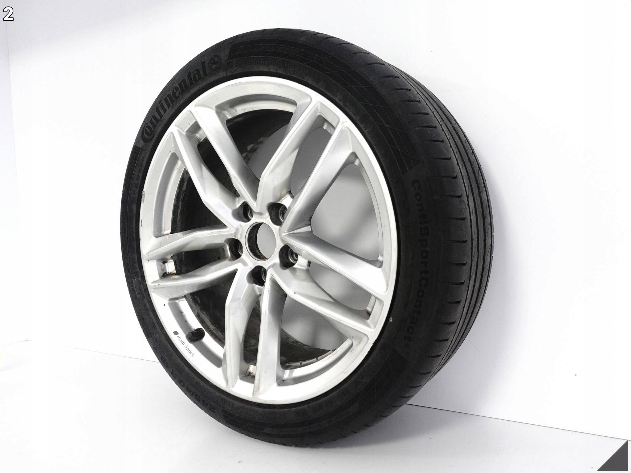 AUDI A4 S4 8W0 B9 FELGA 8JX18 ET40 OPONA CONTINENTAL 245/40 R18 19ROK 4,5MM AUDI A4 S4 8W0 B9 FELGA 8JX18 ET40 OPONA CONTINENTAL 245/40 R18 19ROK 4,5MM - obrazek 3