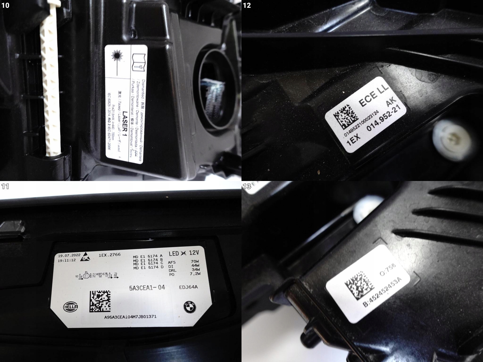 BMW IX I20 M60 21- LAMPA + MODUŁY LASER LEWA PRZÓD EU BMW IX I20 M60 21- LAMPA + MODUŁY LASER LEWA PRZÓD EU - obrazek 11