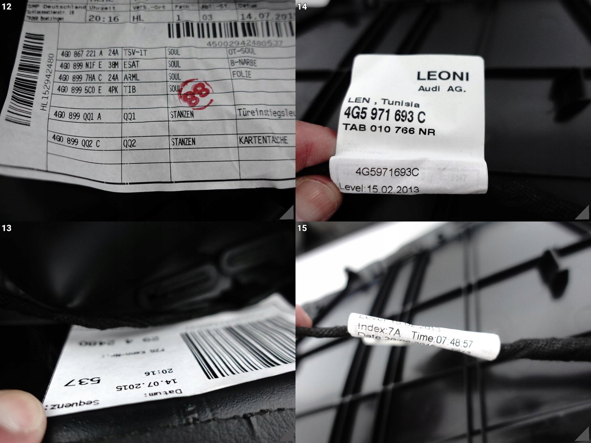 AUDI A6 S6 4G0 C7 14-18 LIFT TAPICERKA BOCZEK DRZWI LEWA TYŁ AUDI A6 S6 4G0 C7 14-18 LIFT TAPICERKA BOCZEK DRZWI LEWA TYŁ - obrazek 10