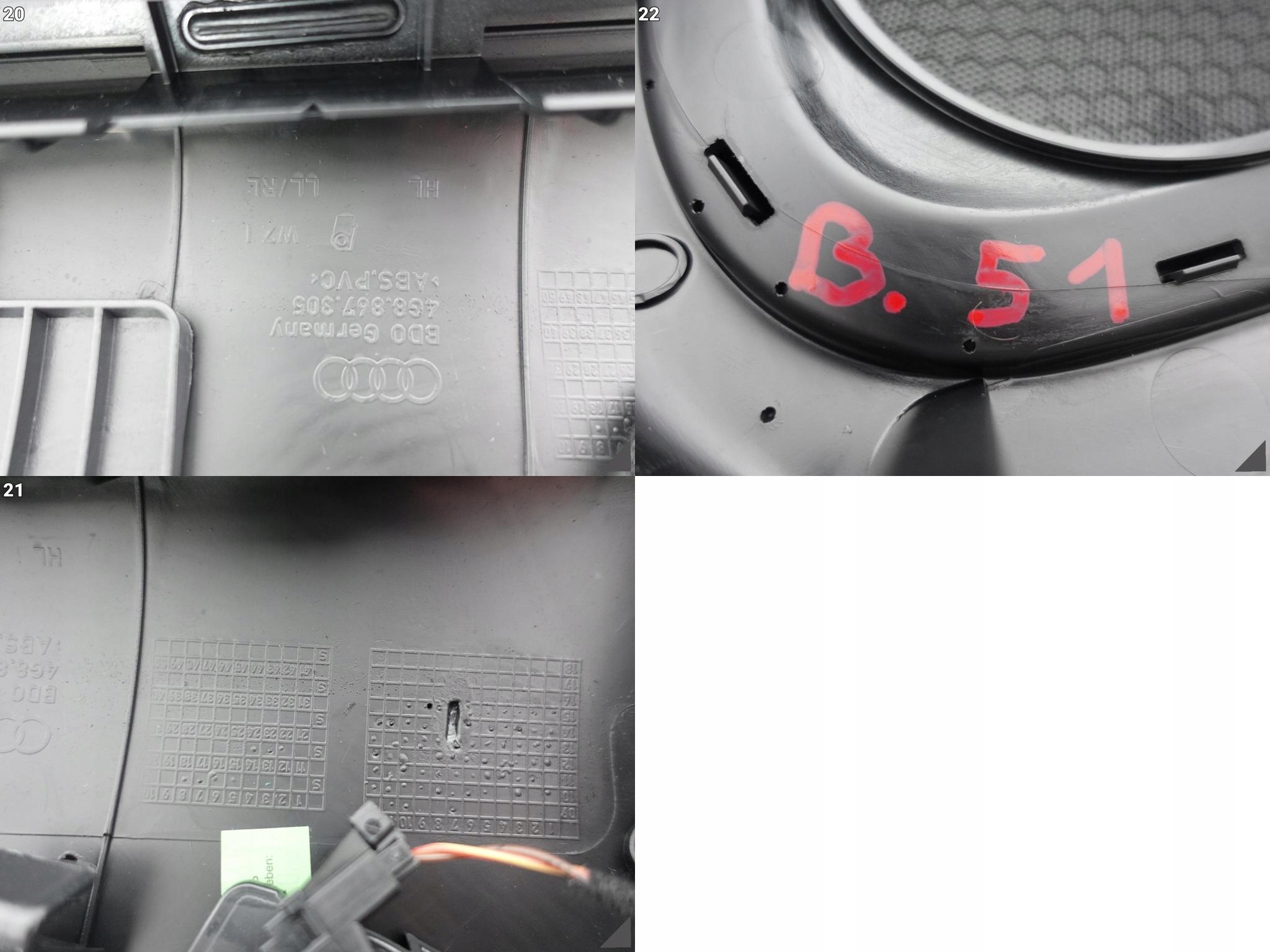 AUDI A7 4G8 C7 LIFT 10-18 TAPICERKA BOCZEK DRZWI LEWA TYŁ AUDI A7 4G8 C7 LIFT 10-18 TAPICERKA BOCZEK DRZWI LEWA TYŁ - obrazek 12
