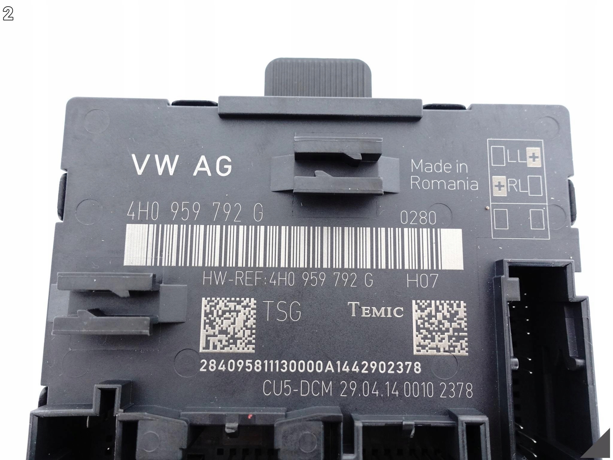 AUDI A8 S8 4H0 D4 13-17 LIFT MODUŁ DRZWI PRAWYCH PRZÓD 4H0959792G AUDI A8 S8 4H0 D4 13-17 LIFT MODUŁ DRZWI PRAWYCH PRZÓD 4H0959792G - obrazek 3
