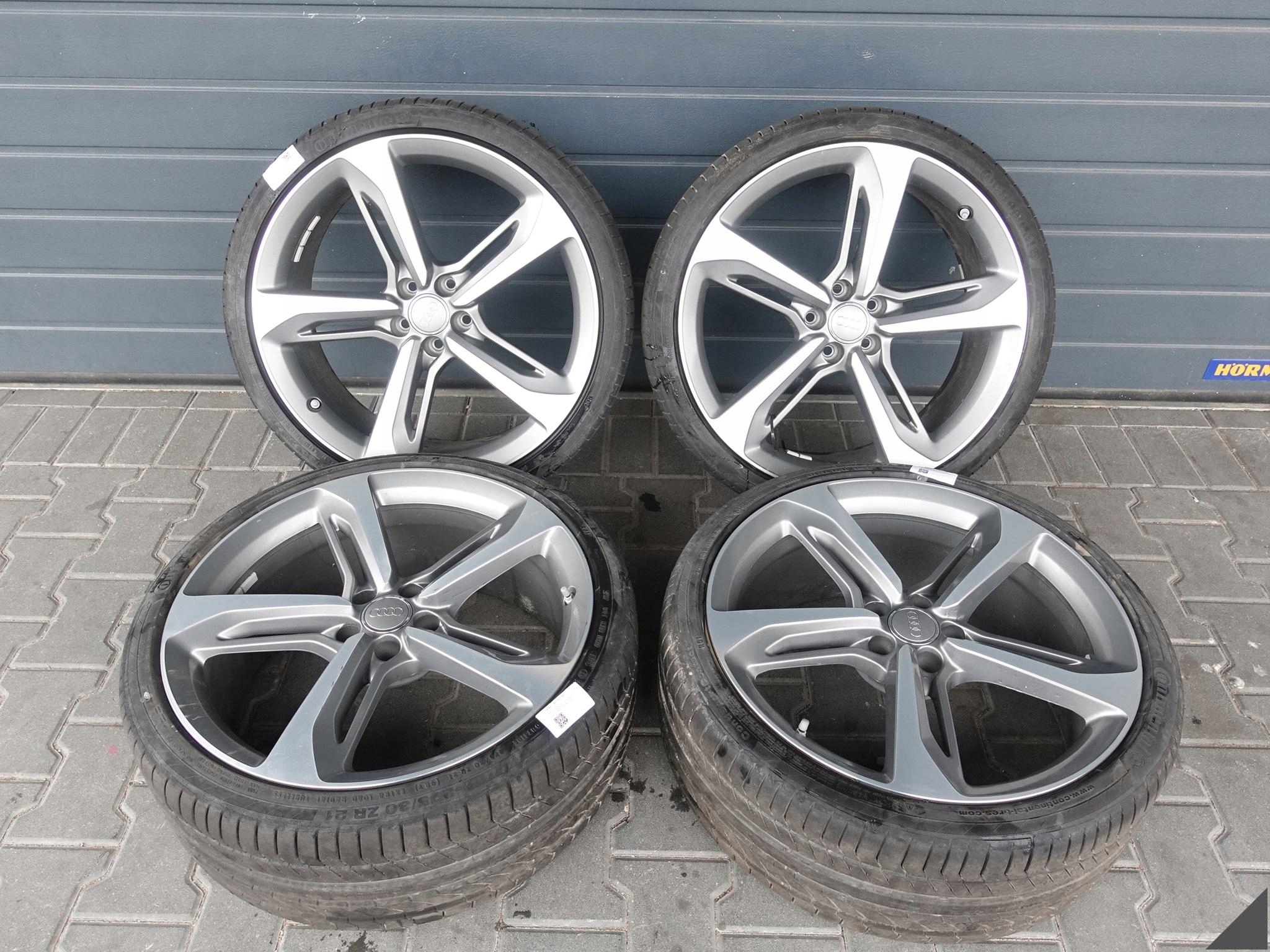 AUDI RS7 S7 A7 4G8 FELGI + OPONY 9Jx21 ET35 CONTINENTAL 275/30 15 ROK 7,8MM AUDI RS7 S7 A7 4G8 FELGI + OPONY 9Jx21 ET35 CONTINENTAL 275/30 15 ROK 7,8MM