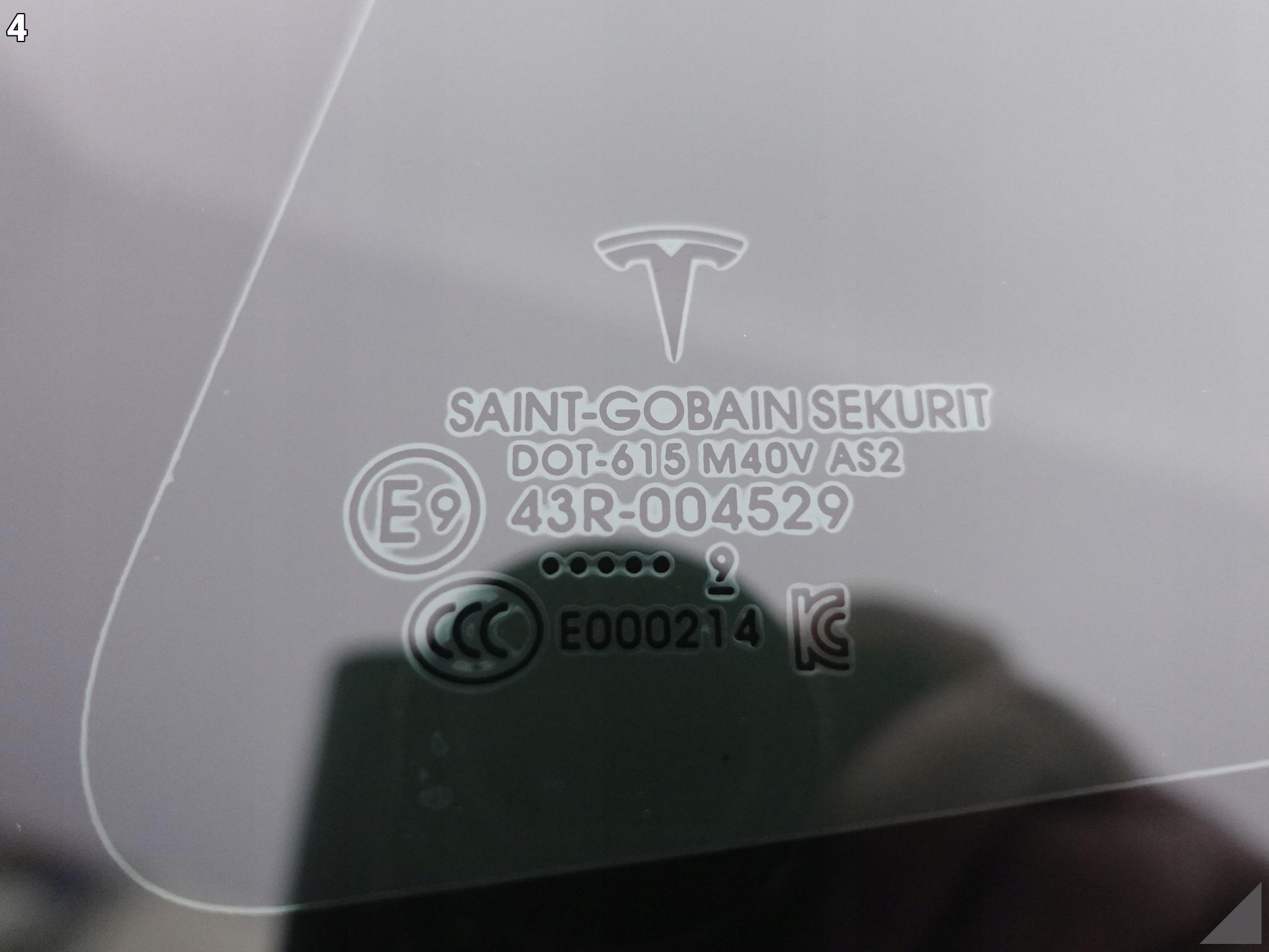 TESLA MODEL 3 17- SZYBA KAROSERYJNA LEWA TYŁ TESLA MODEL 3 17- SZYBA KAROSERYJNA LEWA TYŁ - obrazek 5