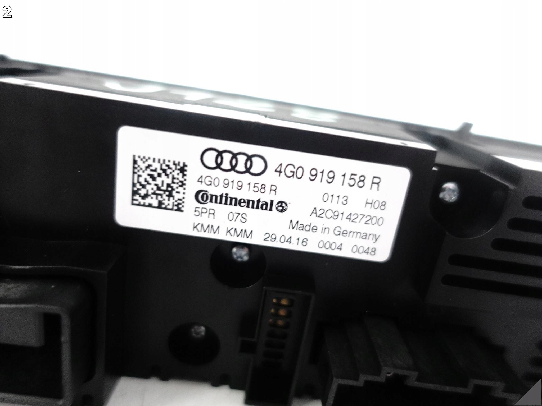 AUDI RS7 S7 A7 4G8 RS6 S6 C7 LIFT 14-18 PANEL STEROWANIA KLIMATYZACJI TYŁ AUDI RS7 S7 A7 4G8 RS6 S6 C7 LIFT 14-18 PANEL STEROWANIA KLIMATYZACJI TYŁ - obrazek 3