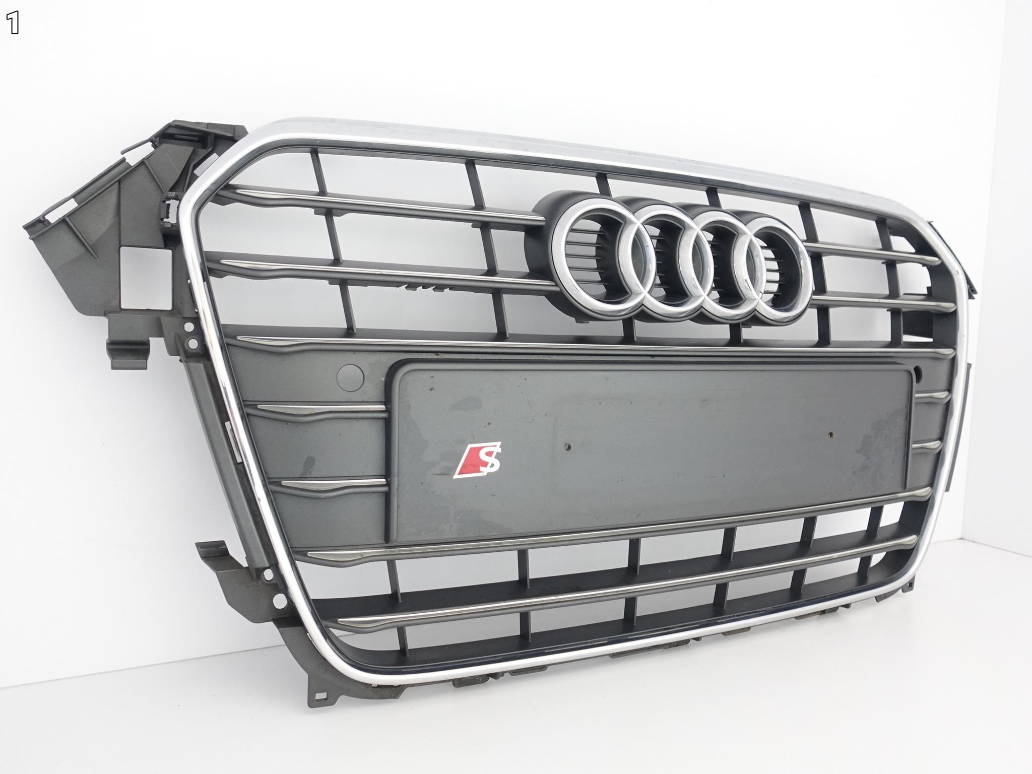 AUDI A4 8K0 B8 LIFT S-LINE 11-14 GRILL CHROM ATRAPA KRATKA W ZDERZAK *PDC* AUDI A4 8K0 B8 LIFT S-LINE 11-14 GRILL CHROM ATRAPA KRATKA W ZDERZAK *PDC* - obrazek 2