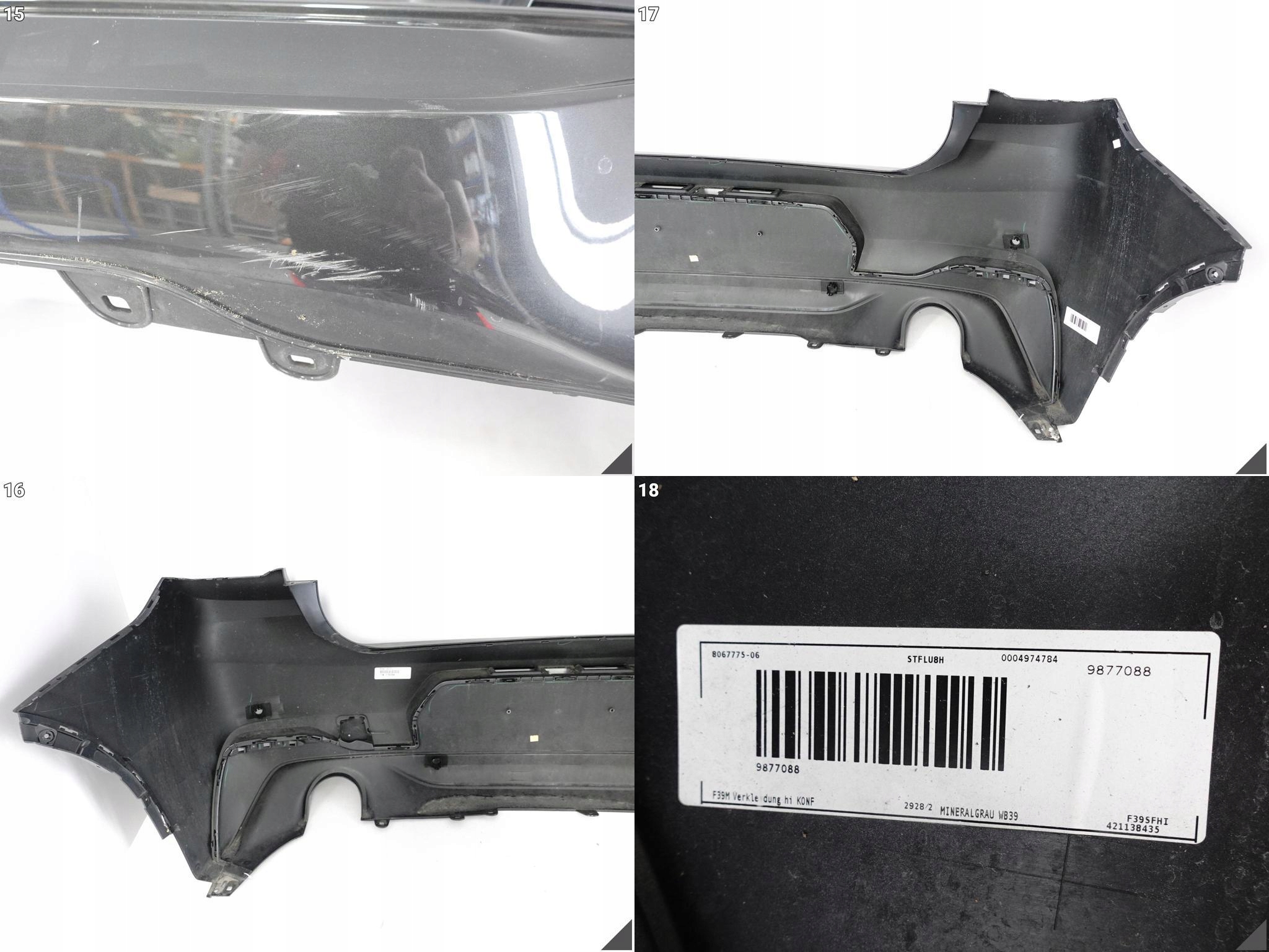 BMW X2 F39 M-PAKIET 17-23 ZDERZAK + SPOILER / DYFUZOR TYŁ (4xPDC / KAMERA) BMW X2 F39 M-PAKIET 17-23 ZDERZAK + SPOILER / DYFUZOR TYŁ (4xPDC / KAMERA) - obrazek 10