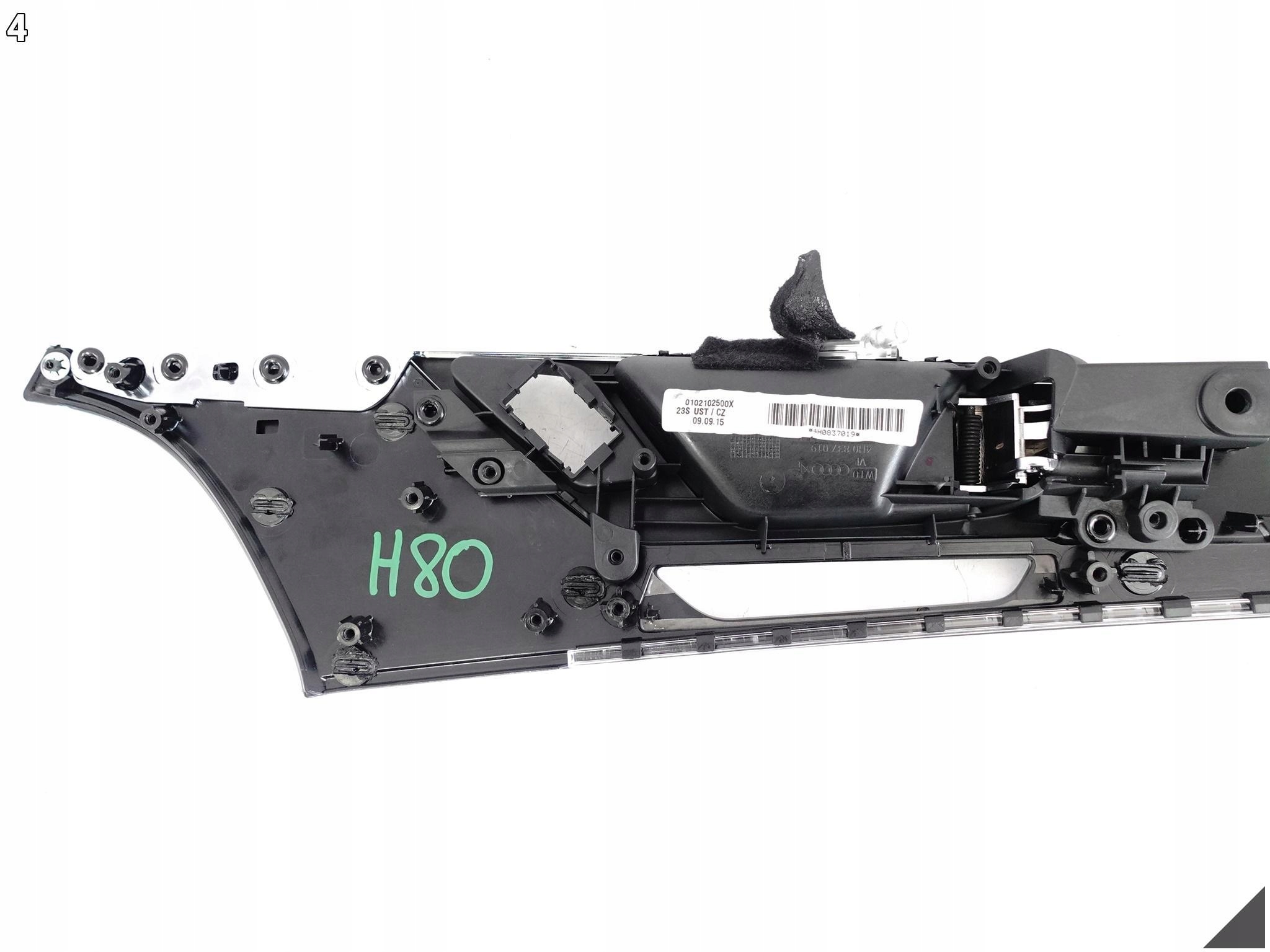 AUDI A8 S8 4H0 D4 LIFT 13-17 LISTWA DEKOR DRZWI LEWA PRZÓD KLAMKA GQ2 AUDI A8 S8 4H0 D4 LIFT 13-17 LISTWA DEKOR DRZWI LEWA PRZÓD KLAMKA GQ2 - obrazek 5