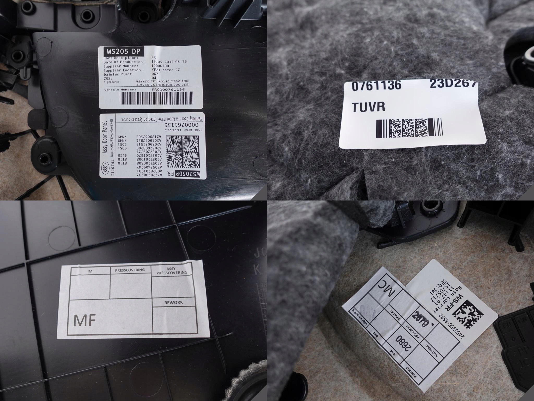 MERCEDES C W205 DESIGNO AMG TAPICERKA PRAWA PRZÓD MERCEDES C W205 DESIGNO AMG TAPICERKA PRAWA PRZÓD - obrazek 11