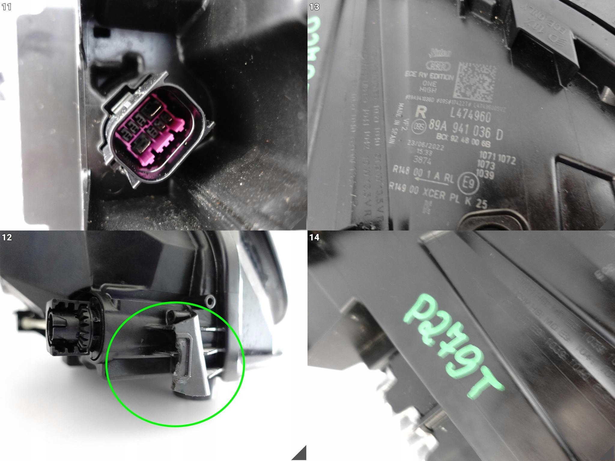 AUDI Q4 E-TRON 89A 21- LAMPA MATRIX HIGH FULL LED PRAWA PRZÓD EUROPA *036D* AUDI Q4 E-TRON 89A 21- LAMPA MATRIX HIGH FULL LED PRAWA PRZÓD EUROPA *036D* - obrazek 12