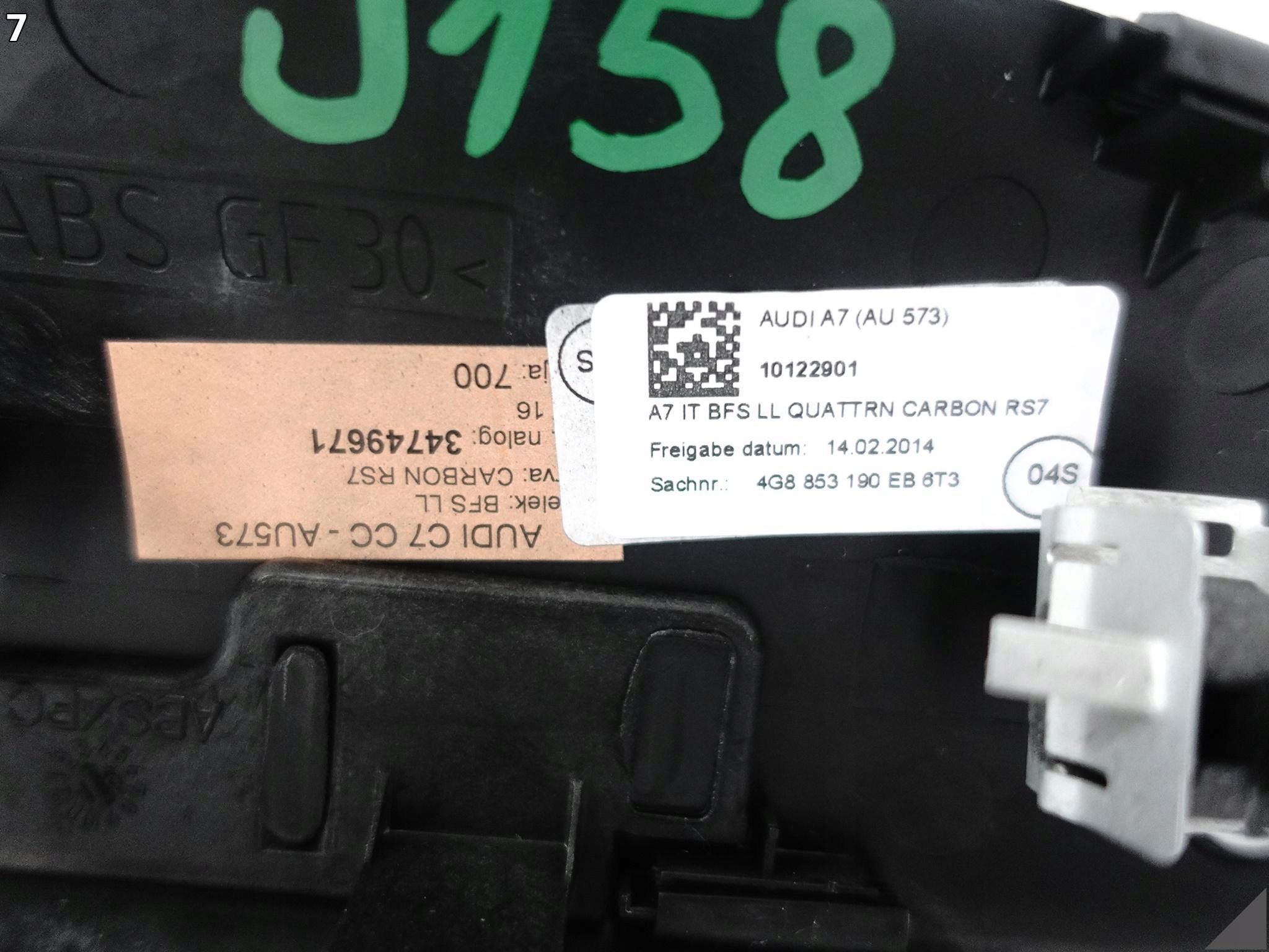 AUDI RS7 PERFORMANCE 4G8 C7 14-18 LISTWA DEKOR DESKA ROZDZIELCZA CARBON 6T3 AUDI RS7 PERFORMANCE 4G8 C7 14-18 LISTWA DEKOR DESKA ROZDZIELCZA CARBON 6T3 - obrazek 8