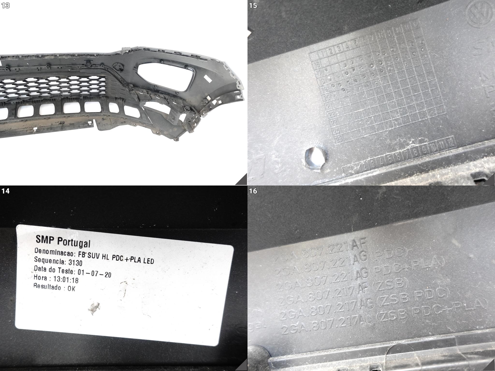 VW T-ROC 2GA 17-21 ZWYKŁY ZDERZAK BUMPER PRZÓD PDC+PLA *NIEKLEJONY* ŁADNY VW T-ROC 2GA 17-21 ZWYKŁY ZDERZAK BUMPER PRZÓD PDC+PLA *NIEKLEJONY* ŁADNY - obrazek 11