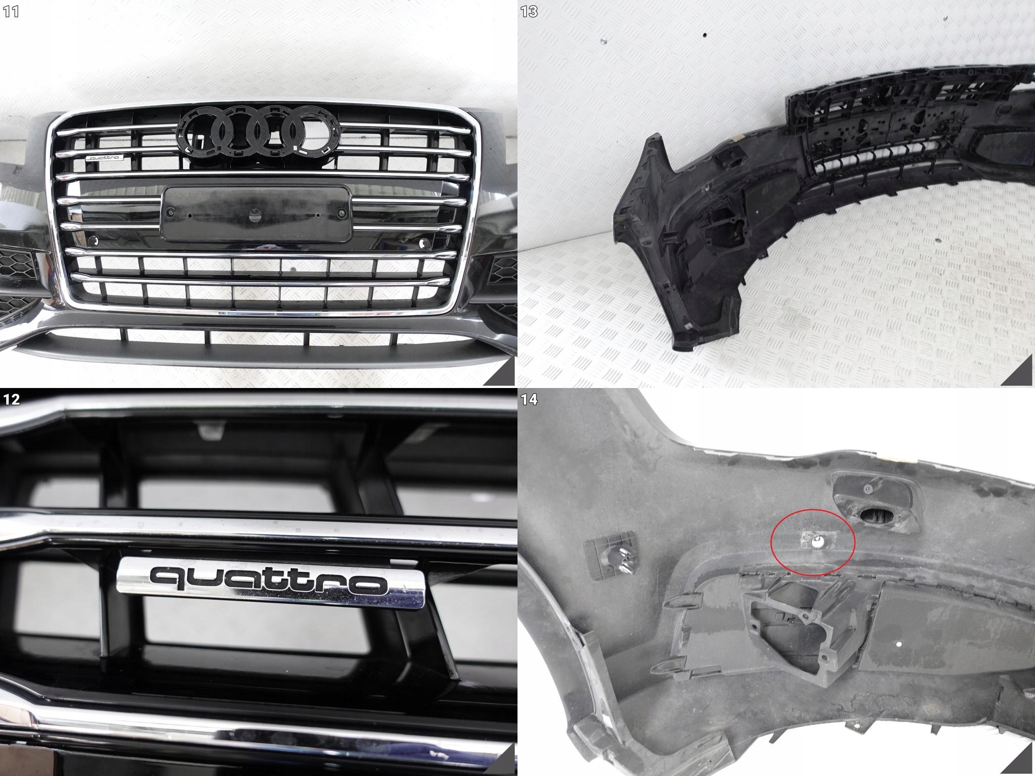 AUDI A7 4G8 10-14 S-LINE GRILL+KRATKA+ZDERZAK AUDI A7 4G8 10-14 S-LINE GRILL+KRATKA+ZDERZAK - obrazek 9