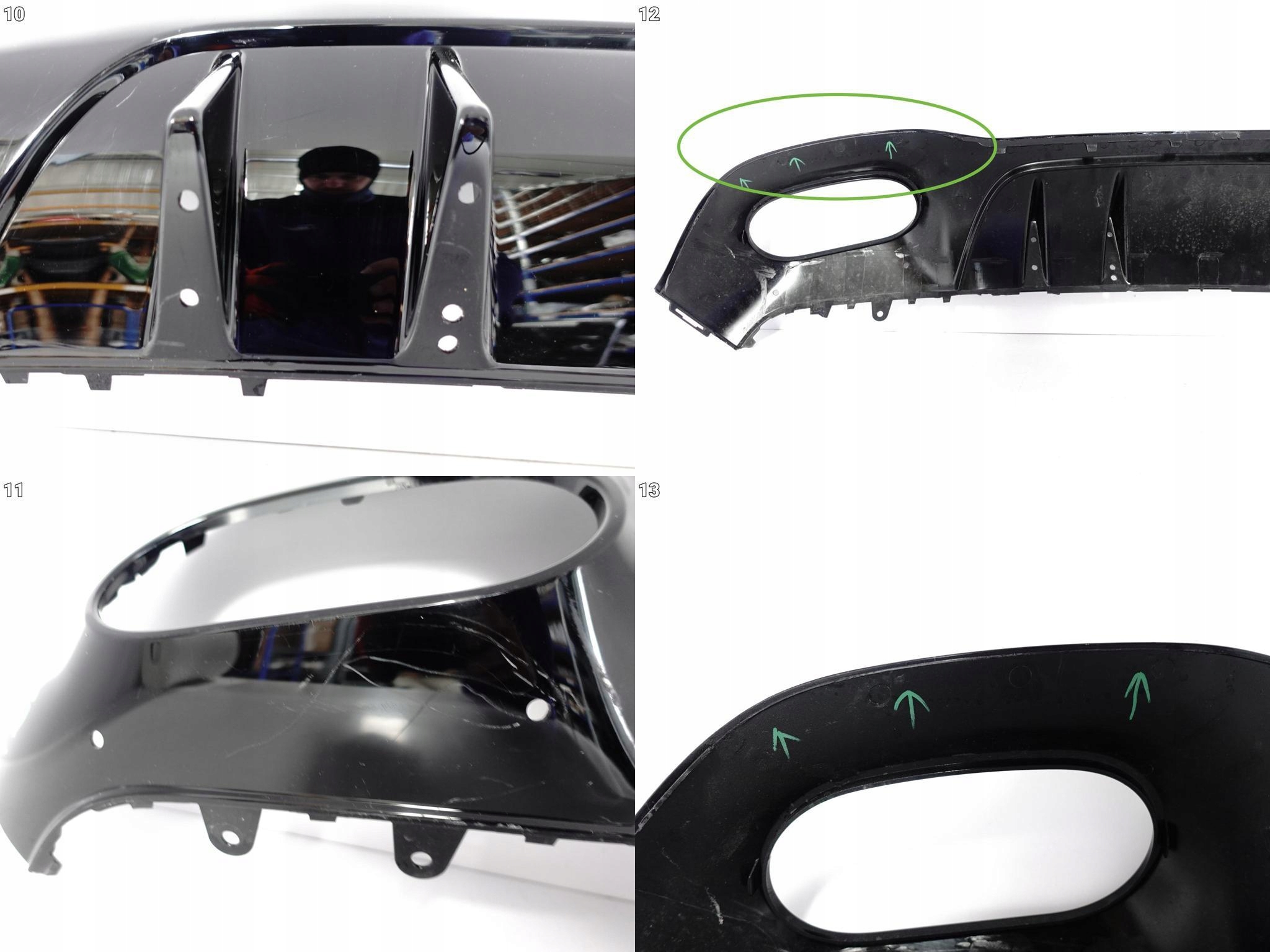 MERCEDES A-KLASA W177 45 A45 35 A35 AMG 18- SPOILER W ZDERZAK TYŁ MERCEDES A-KLASA W177 45 A45 35 A35 AMG 18- SPOILER W ZDERZAK TYŁ - obrazek 11