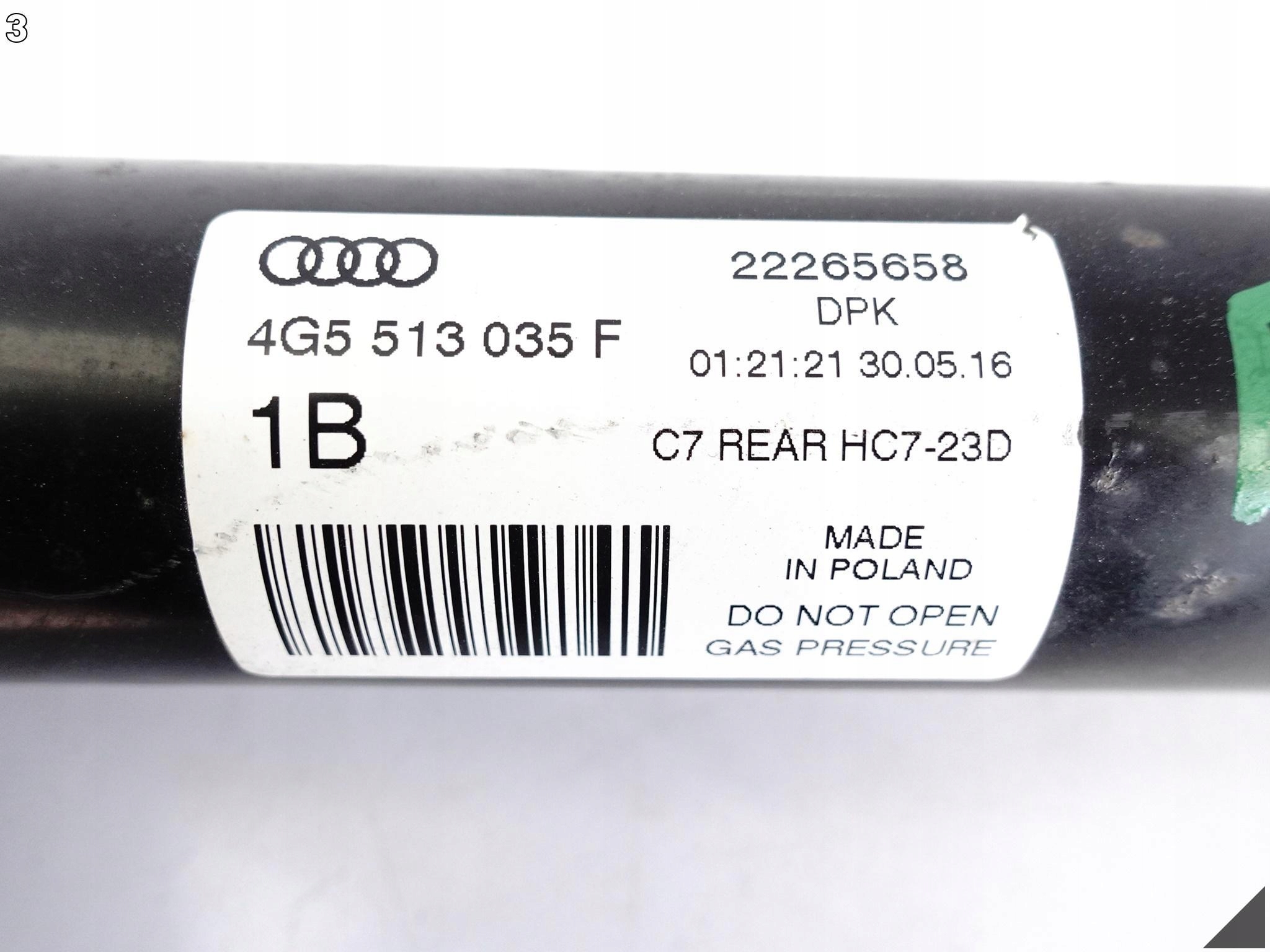 AUDI A6 S6 4G5 C7 10-18 LIFT SEDAN LIMUZYNA AMORTYZATOR TYŁ R = L 36 KM AUDI A6 S6 4G5 C7 10-18 LIFT SEDAN LIMUZYNA AMORTYZATOR TYŁ R = L 36 KM - obrazek 4
