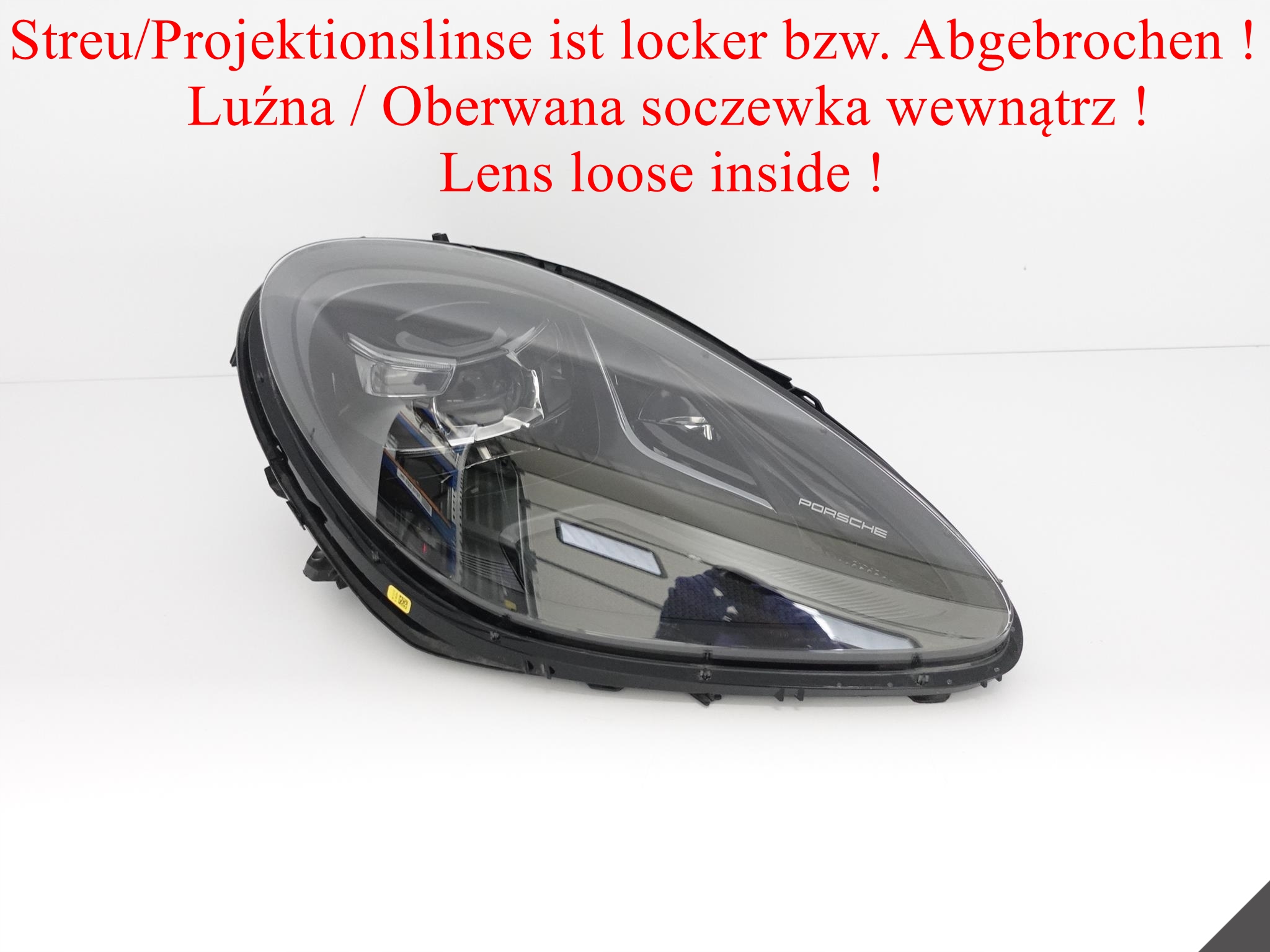 PORSCHE MACAN 95B LIFT 18- LAMPA FULL LED CIEMNA PRAWA PORSCHE MACAN 95B LIFT 18- LAMPA FULL LED CIEMNA PRAWA