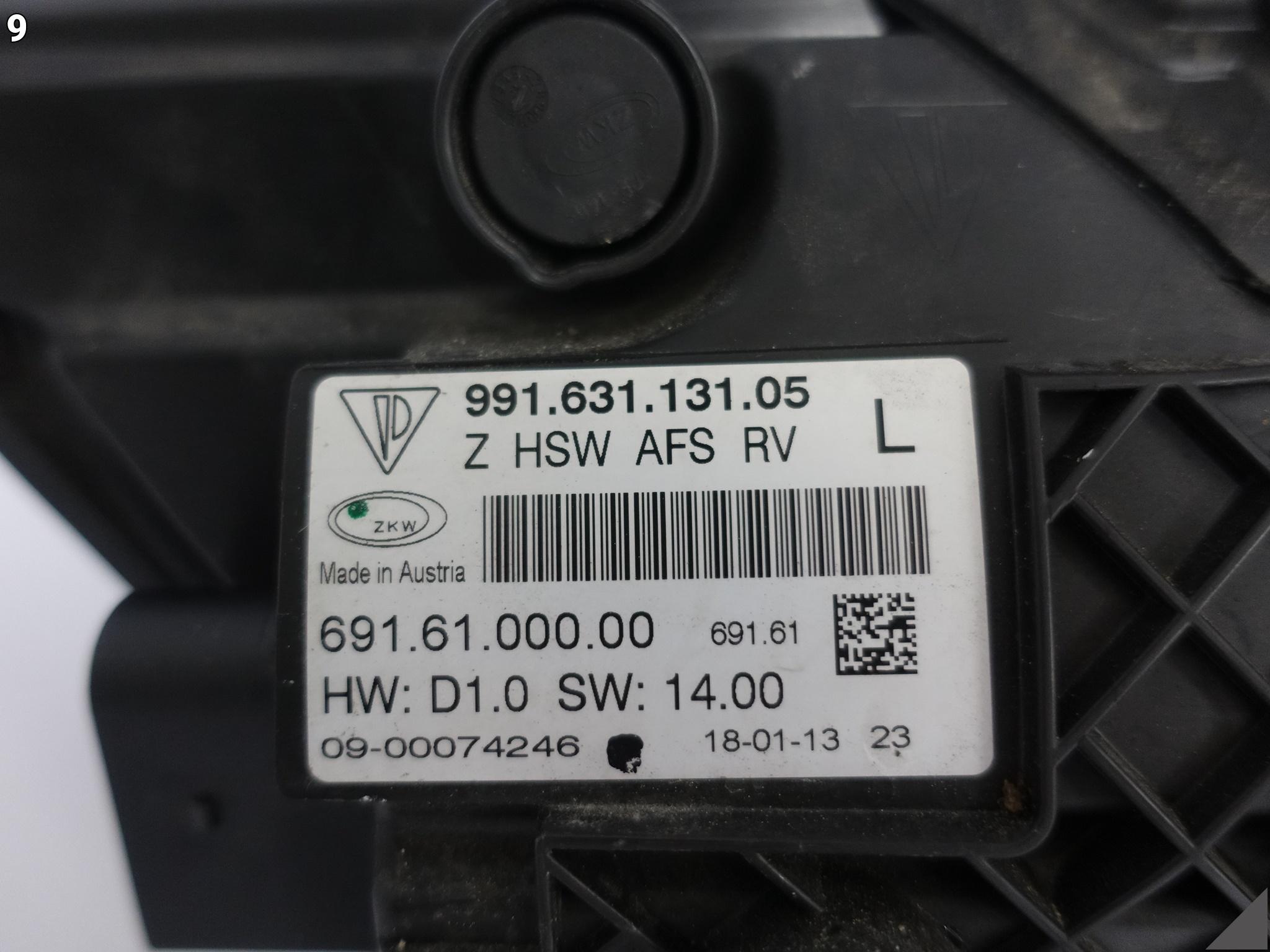 PORSCHE 911 991 CARRERA LAMPA XENON SKRĘTNA AFS LEWA PRZÓD EUROPA PORSCHE 911 991 CARRERA LAMPA XENON SKRĘTNA AFS LEWA PRZÓD EUROPA - obrazek 10