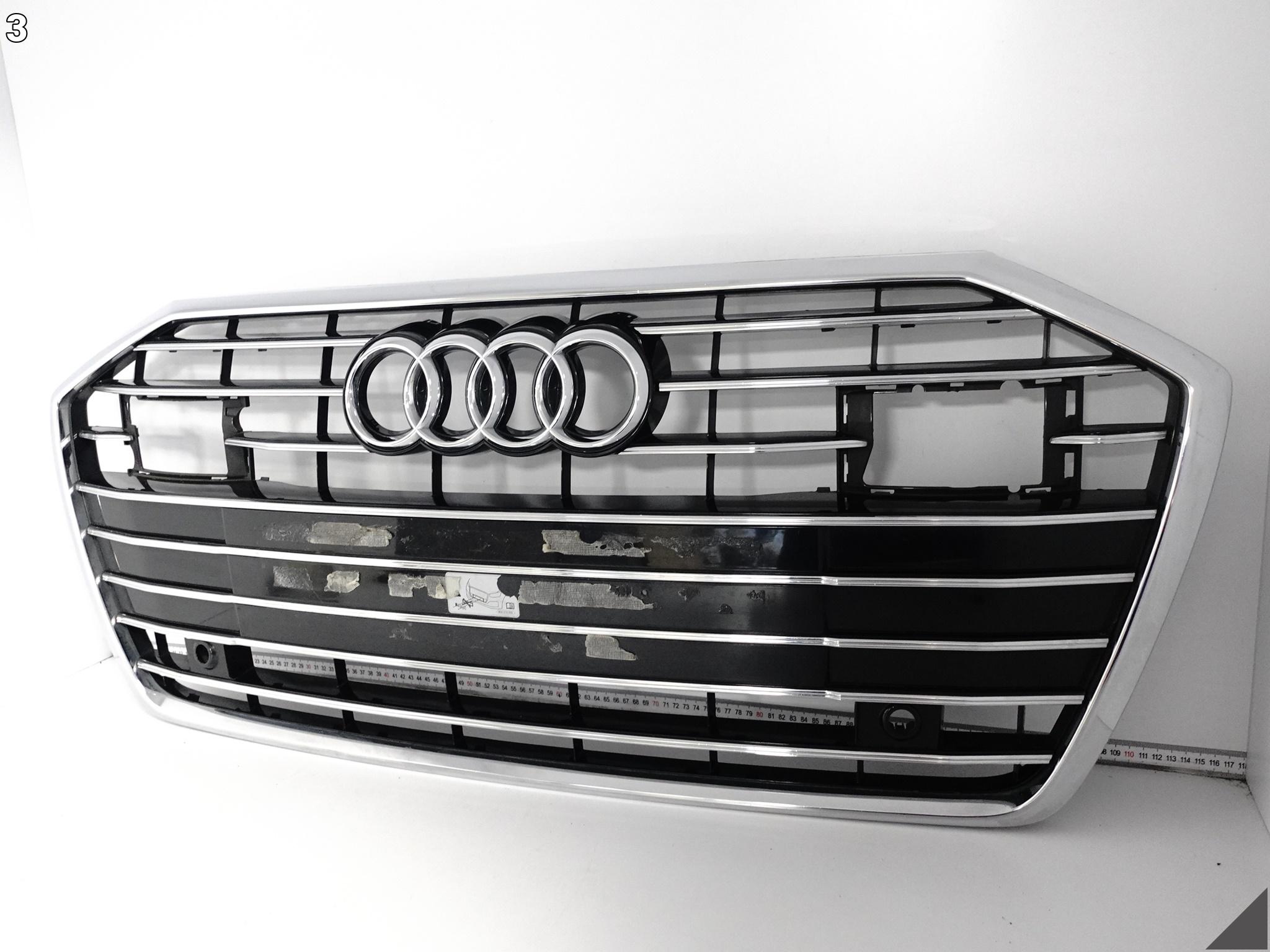 AUDI A6 C8 4K0 S-LINE 18-23 GRILL ATRAPA W ZDERZAK PRZÓD ACC PDC CHROM AUDI A6 C8 4K0 S-LINE 18-23 GRILL ATRAPA W ZDERZAK PRZÓD ACC PDC CHROM - obrazek 4