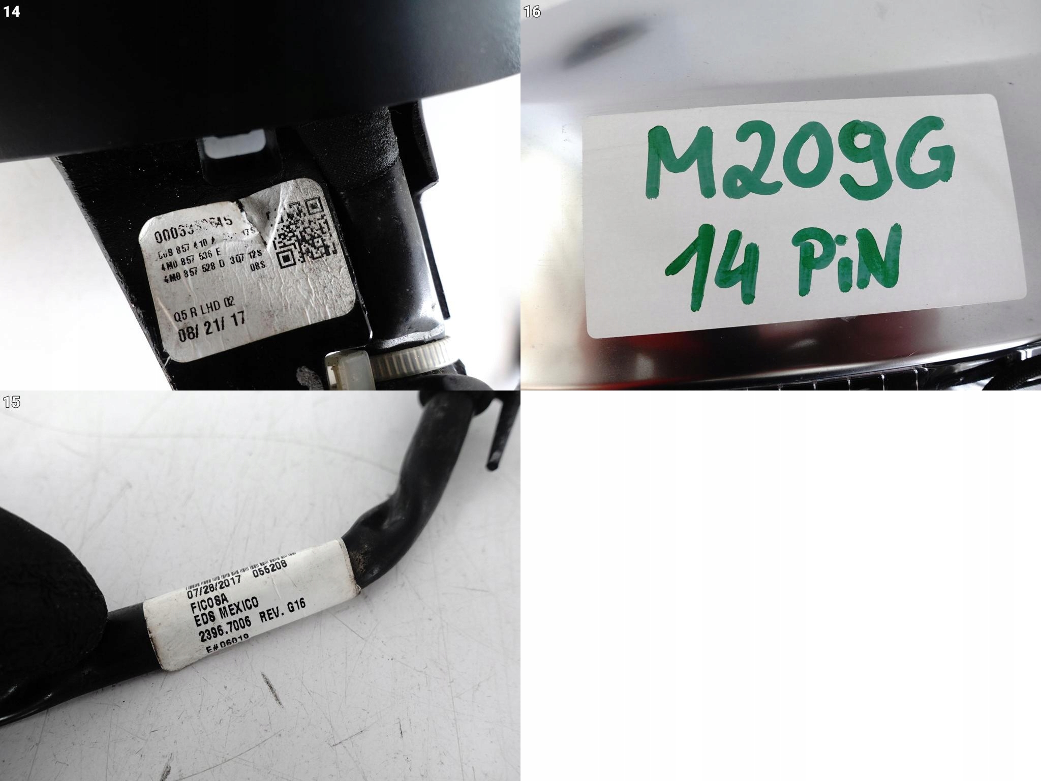 AUDI Q7 SQ7 4M0 15- LUSTERKO PRAWE OBUDOWA SATYNA KIERUNKOWSKAZ 14PIN AUDI Q7 SQ7 4M0 15- LUSTERKO PRAWE OBUDOWA SATYNA KIERUNKOWSKAZ 14PIN - obrazek 12