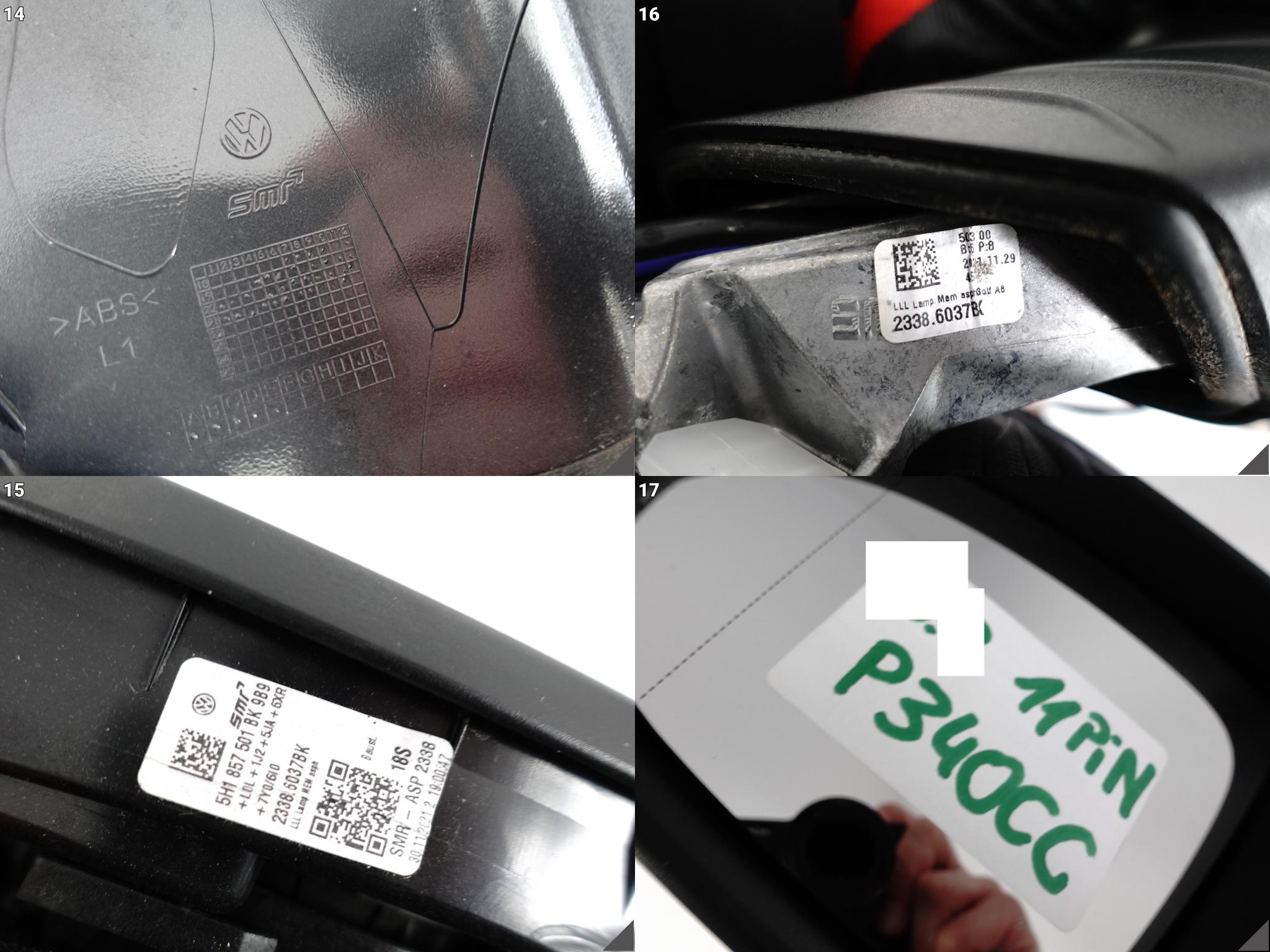 VW GOLF 8 VIII 5H0 5H1 19- LIFT LUSTERKO LEWE KAMERA 11 PIN EUROPA VW GOLF 8 VIII 5H0 5H1 19- LIFT LUSTERKO LEWE KAMERA 11 PIN EUROPA - obrazek 12