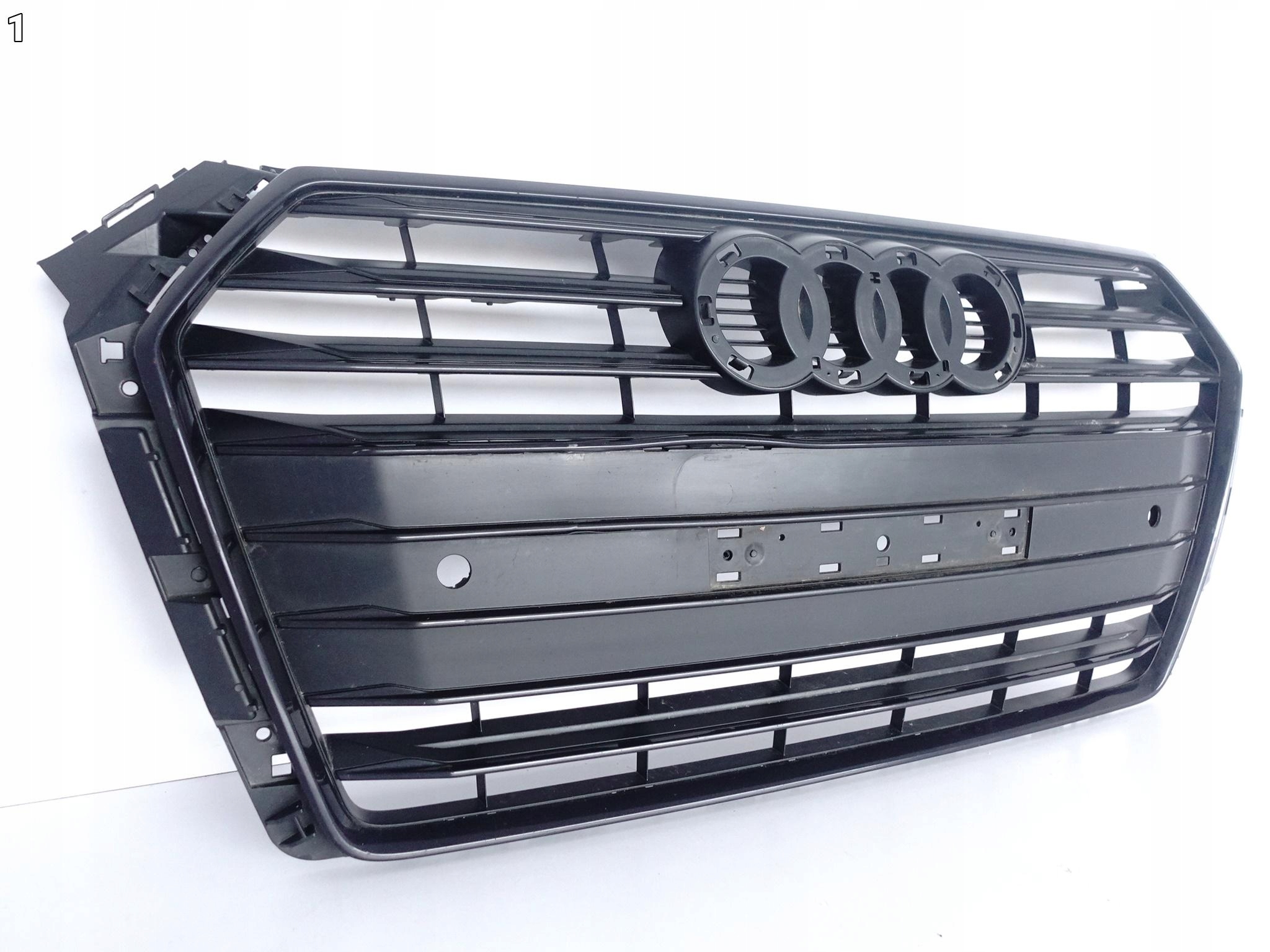 AUDI A4 B9 8W0 S-LINE 15-19 GRILL ATRAPA BLACK CZARNY AUDI A4 B9 8W0 S-LINE 15-19 GRILL ATRAPA BLACK CZARNY - obrazek 2