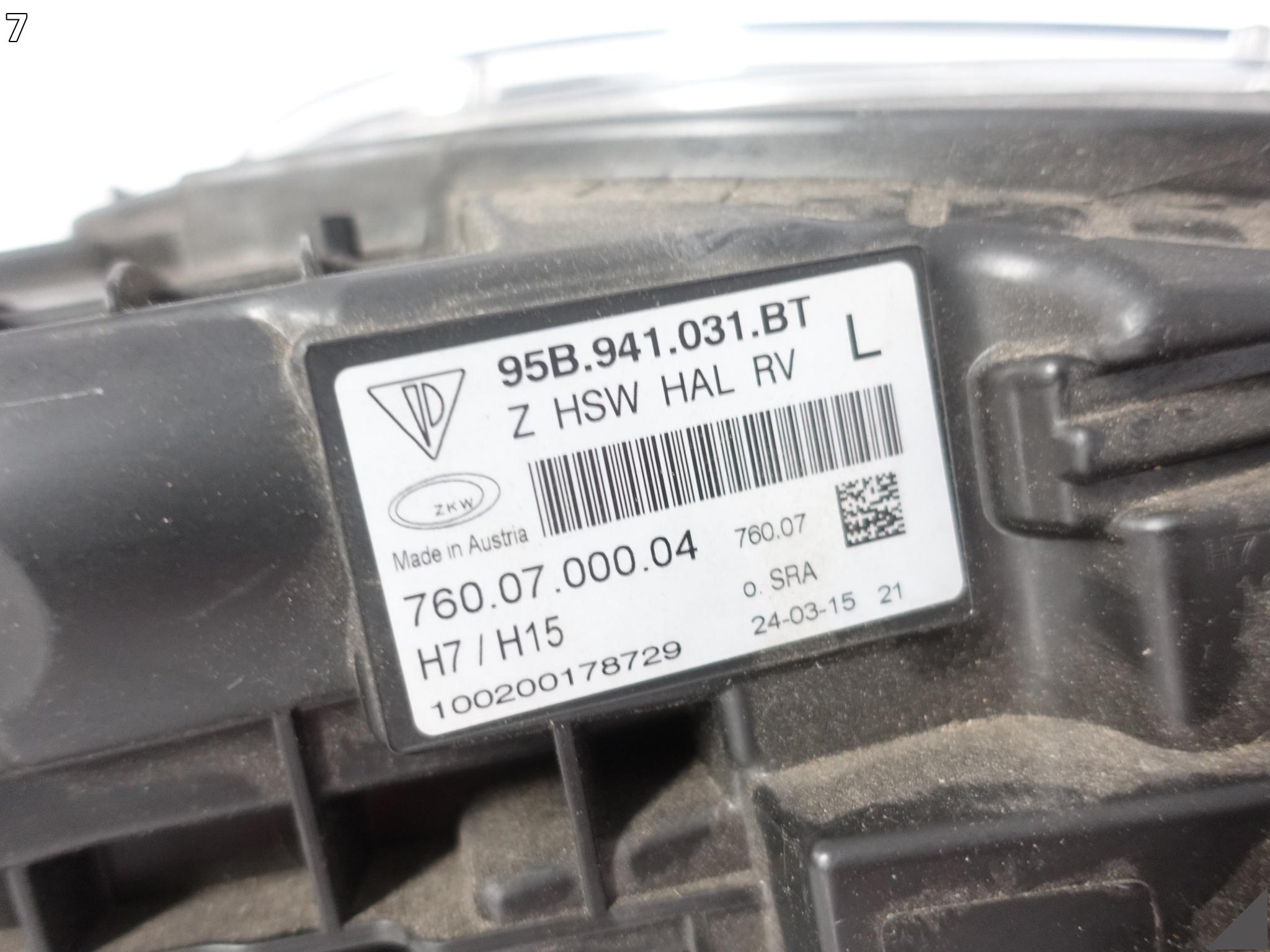 PORSCHE MACAN 95B 13-18 LAMPA ZWYKŁA HALOGEN H7 + H15 LEWA PRZÓD EUROPA PORSCHE MACAN 95B 13-18 LAMPA ZWYKŁA HALOGEN H7 + H15 LEWA PRZÓD EUROPA - obrazek 8
