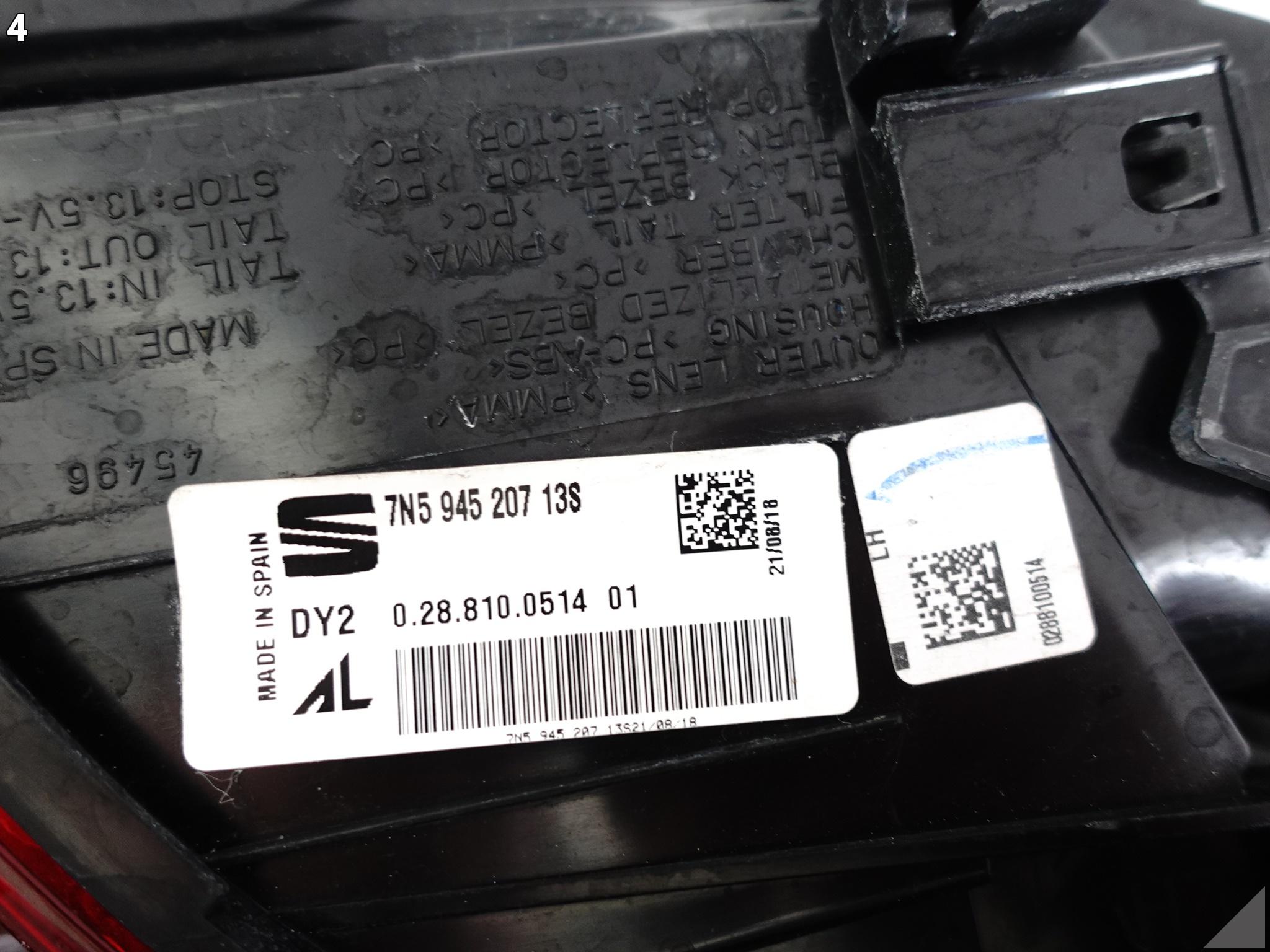 SEAT ALHAMBRA II 7N5 LIFT 15-20 LAMPA LED LEWA TYŁ EUROPA SEAT ALHAMBRA II 7N5 LIFT 15-20 LAMPA LED LEWA TYŁ EUROPA - obrazek 5