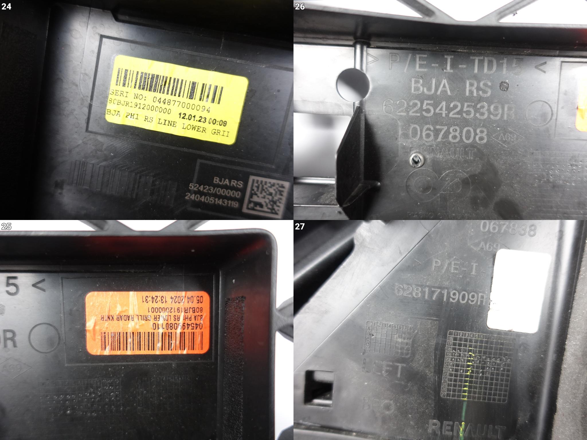 RENAULT CLIO V 5 RS LINE 19-23 ZDERZAK KRATKA ATRAPA GRILL LISTWA PRZÓD RENAULT CLIO V 5 RS LINE 19-23 ZDERZAK KRATKA ATRAPA GRILL LISTWA PRZÓD - obrazek 10